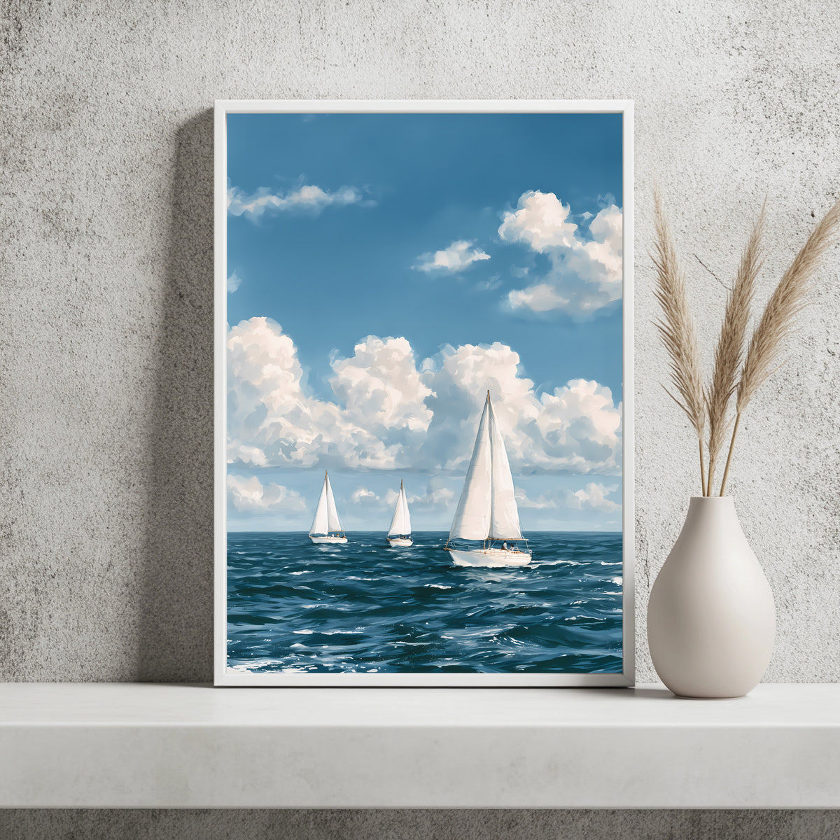 Kleine Segelboote Poster – Raumansicht 2