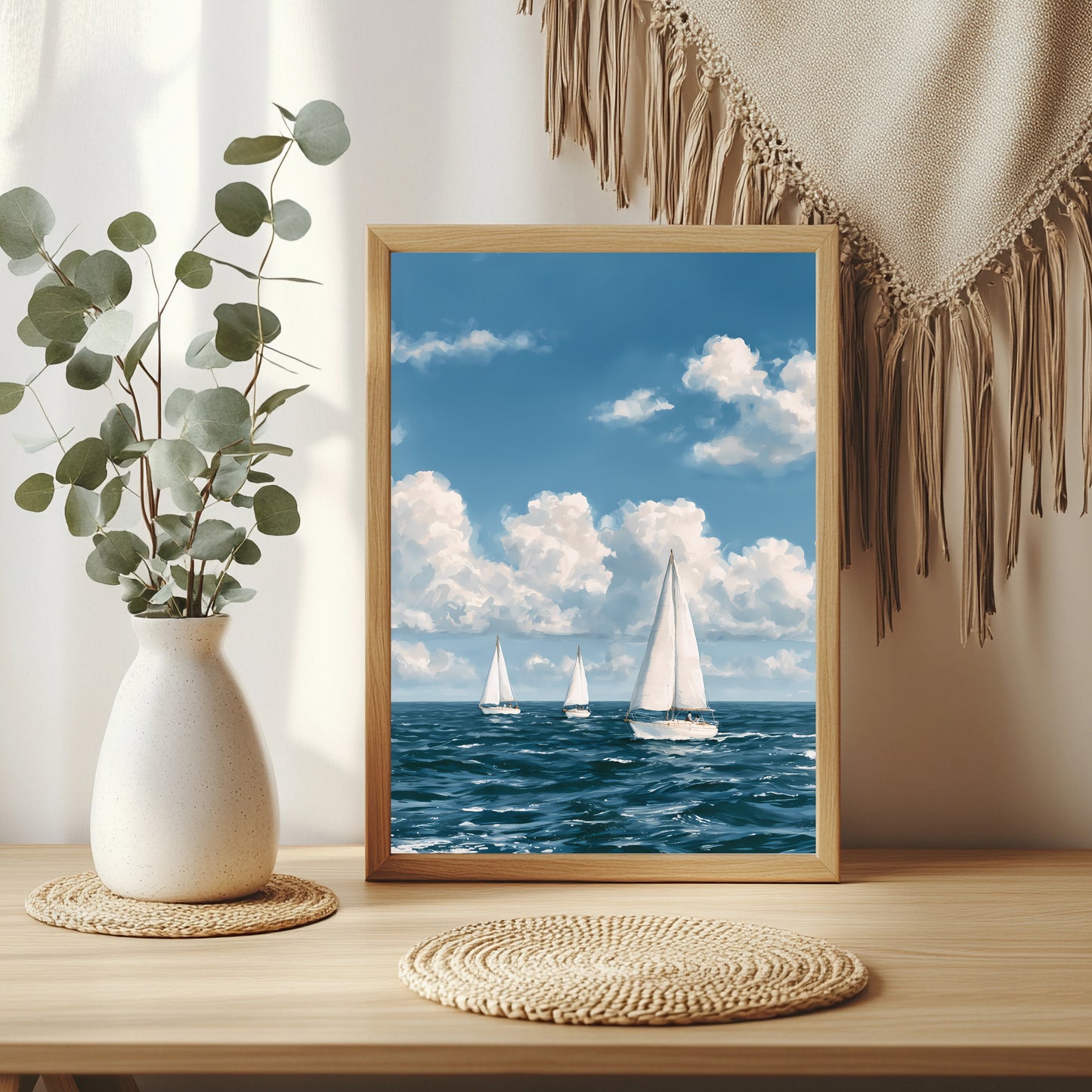 Kleine Segelboote Poster – Raumansicht 3