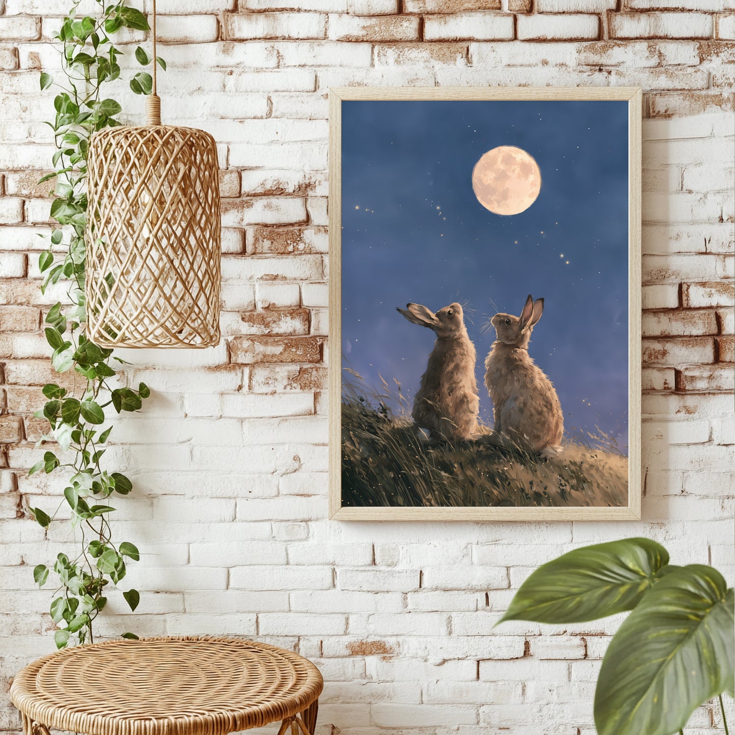 Mondhasen Poster – Raumansicht 1