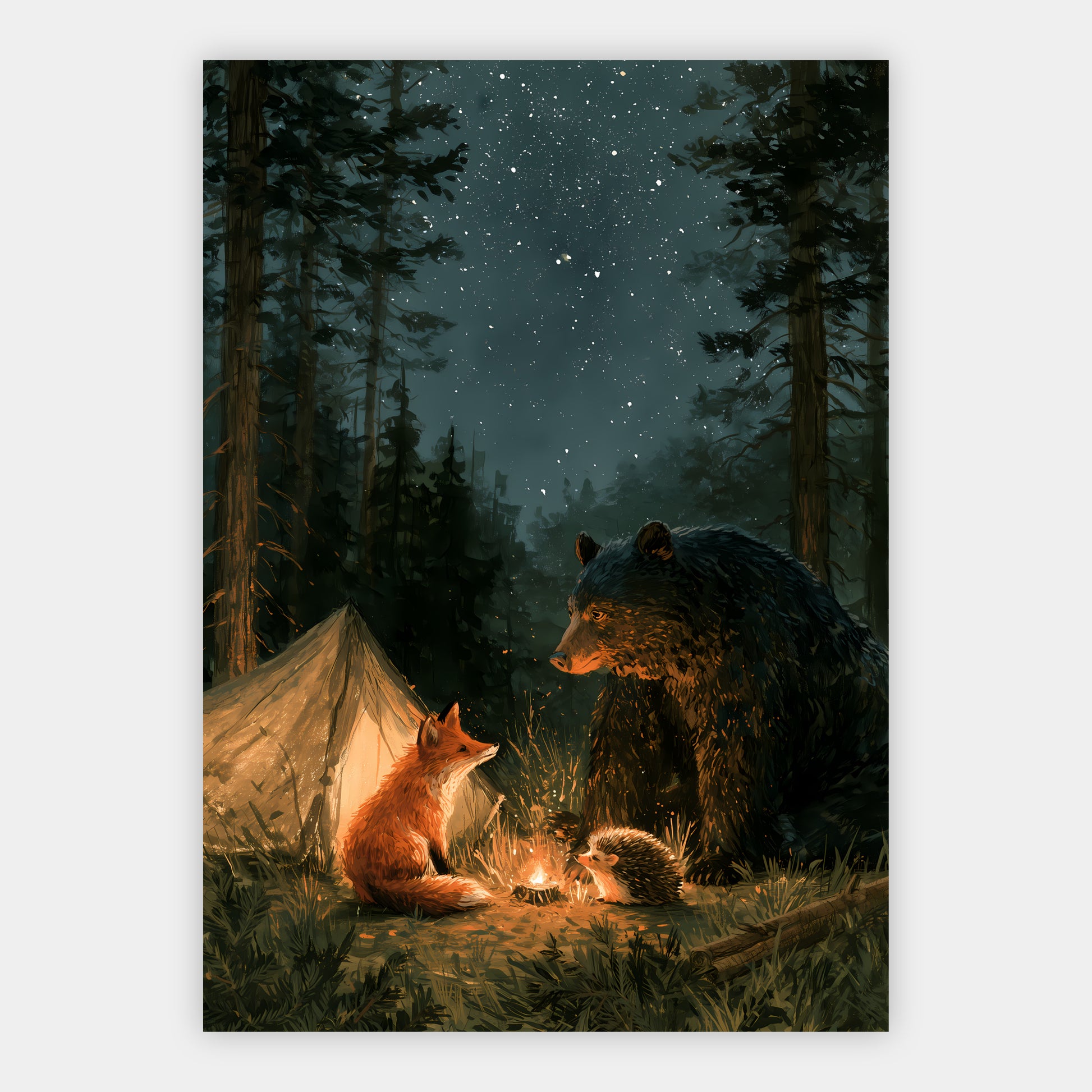 Waldcamping Poster – Freisteller