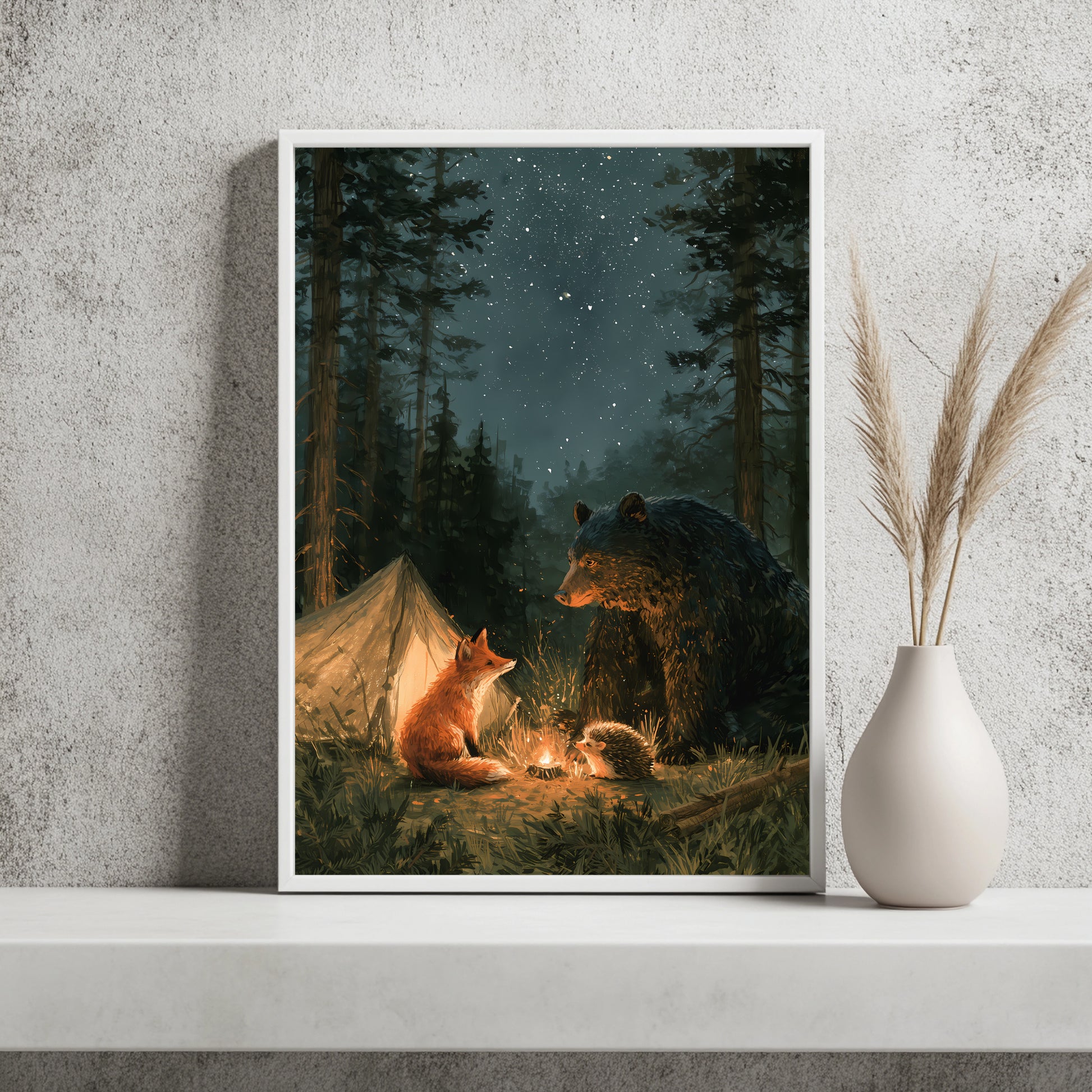 Waldcamping Poster – Raumansicht 2