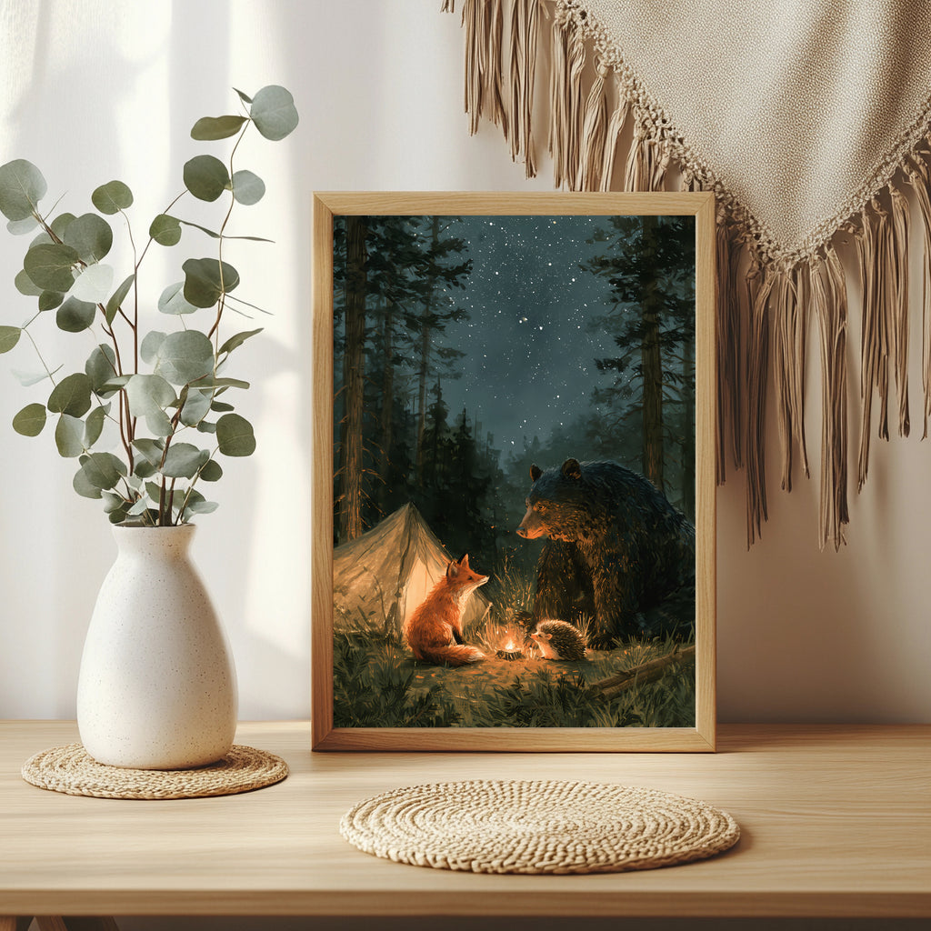 Waldcamping Poster – Raumansicht 3