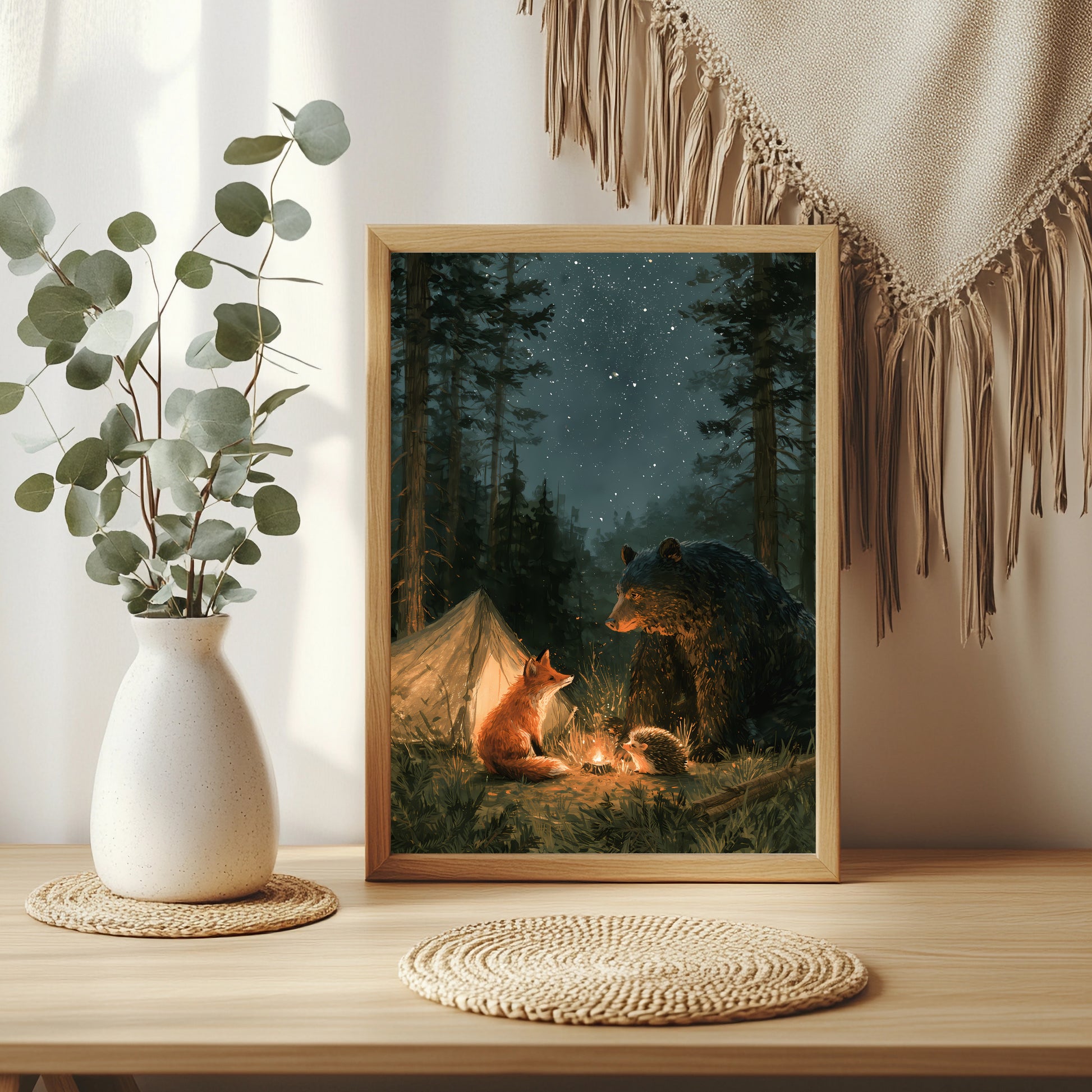 Waldcamping Poster – Raumansicht 3
