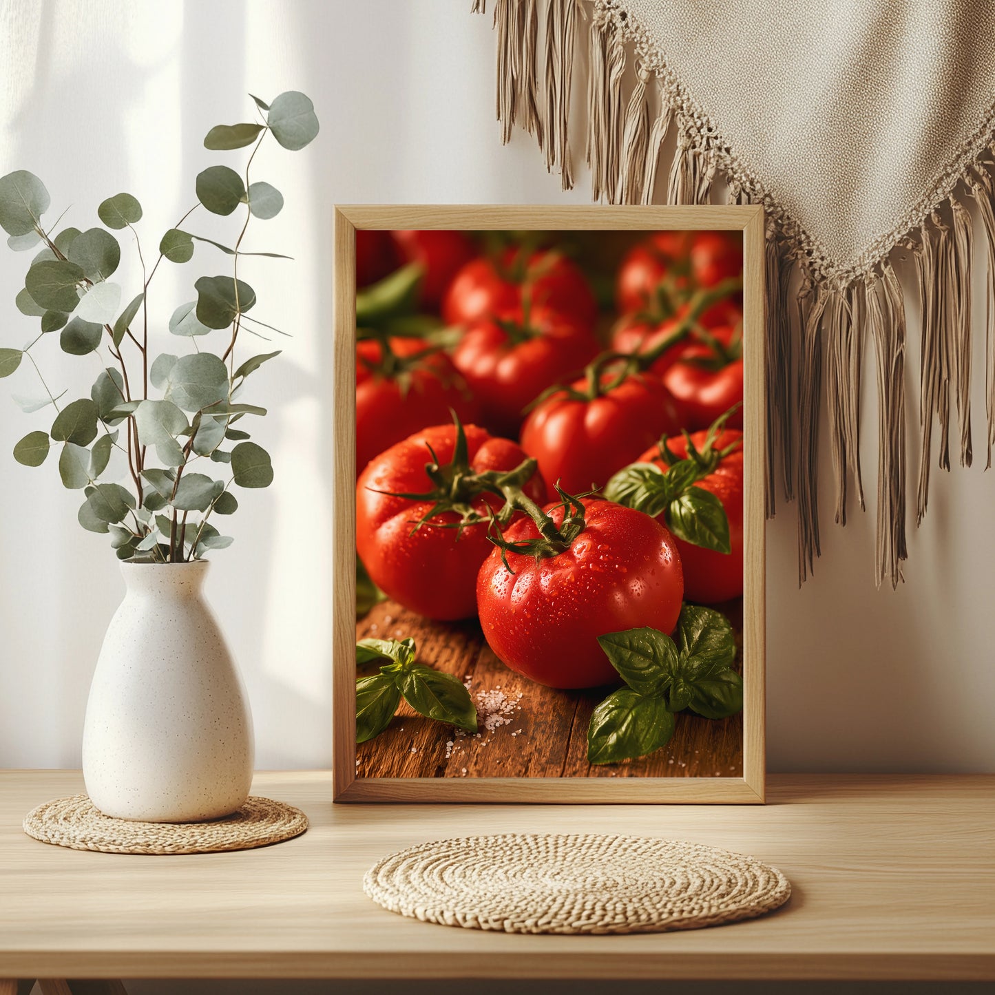 Tomaten & Basilikum Poster – Raumansicht 3
