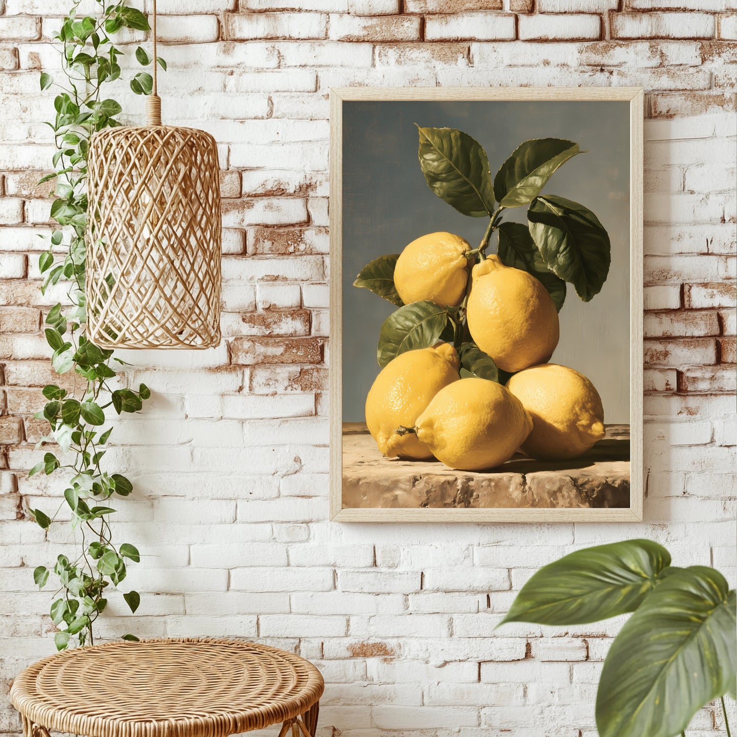Zitronen Poster – Raumansicht 1
