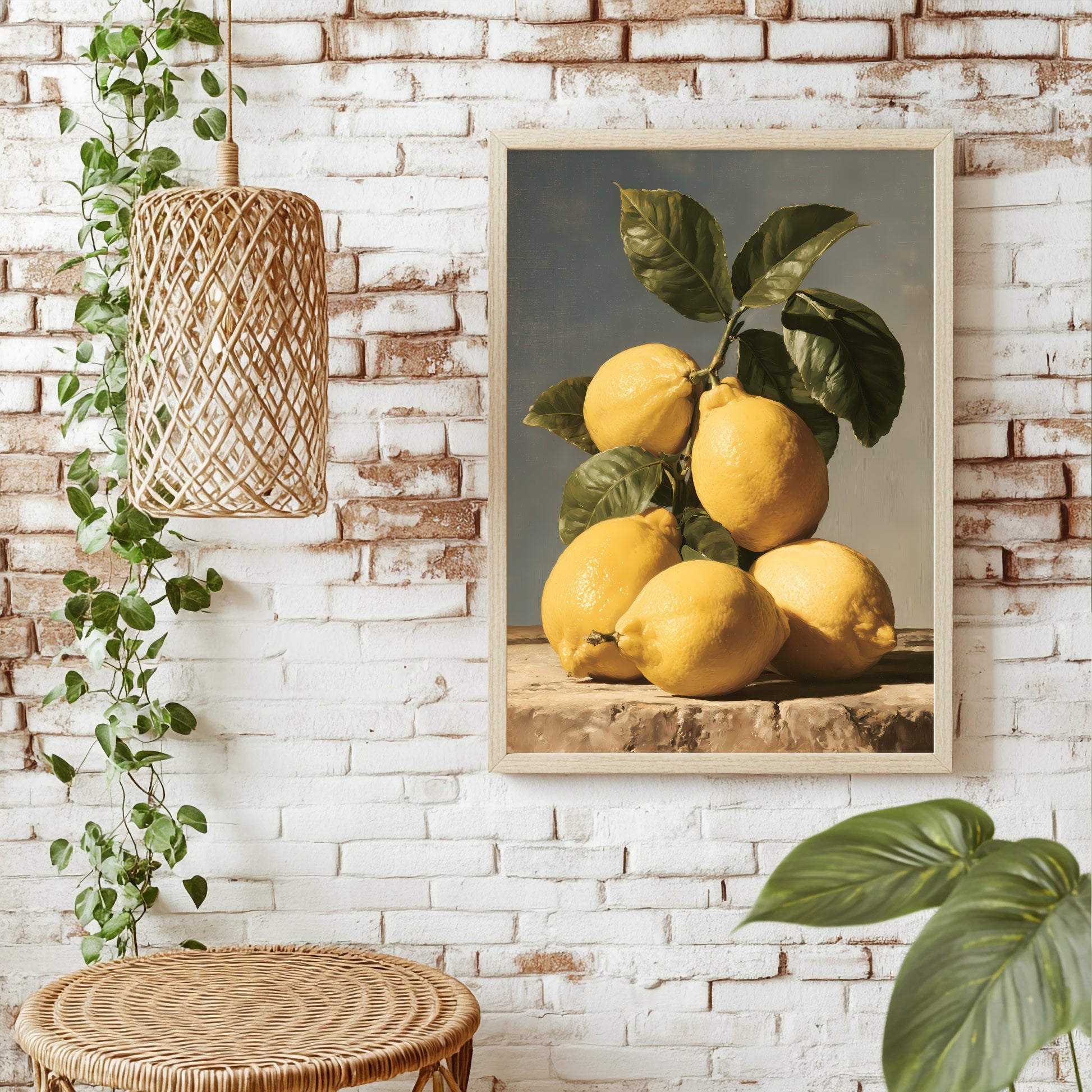 Zitronen Poster – Raumansicht 1