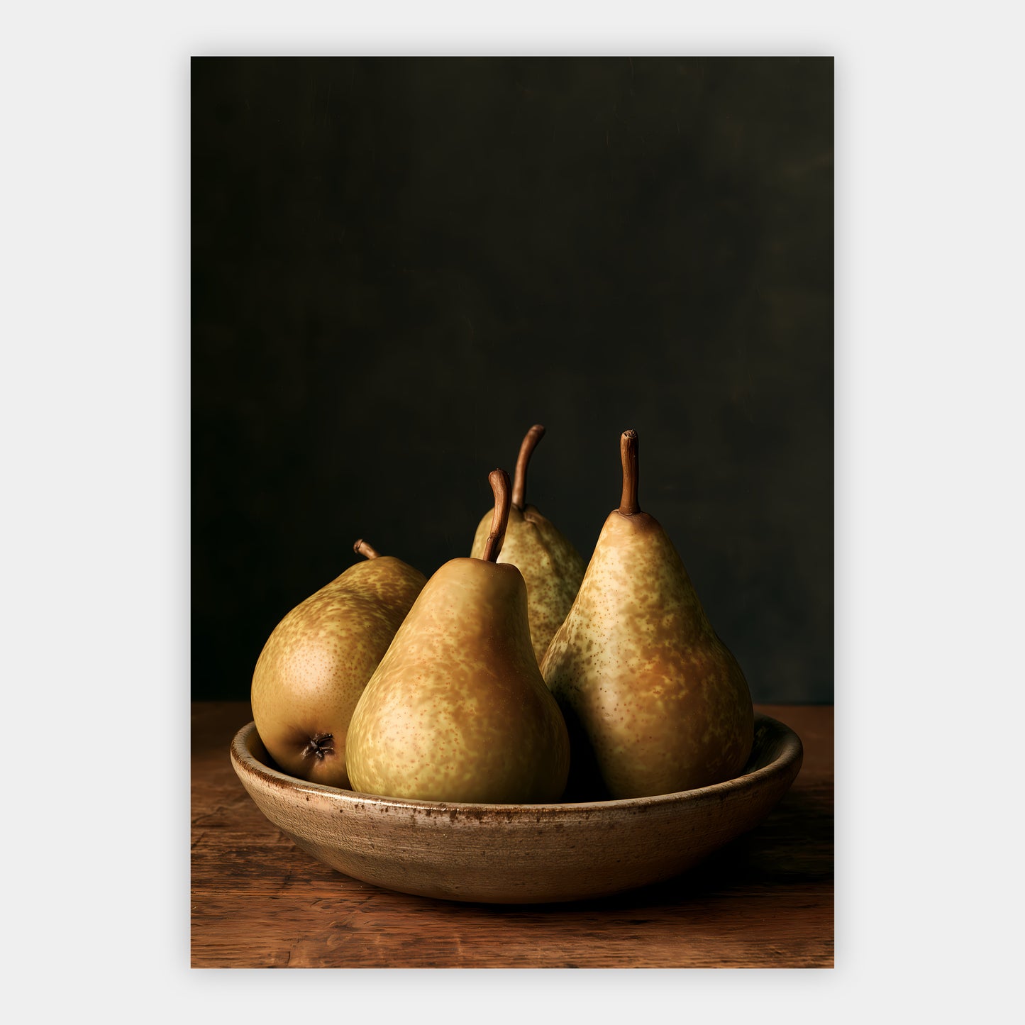 Birnen & Keramik Poster – Freisteller