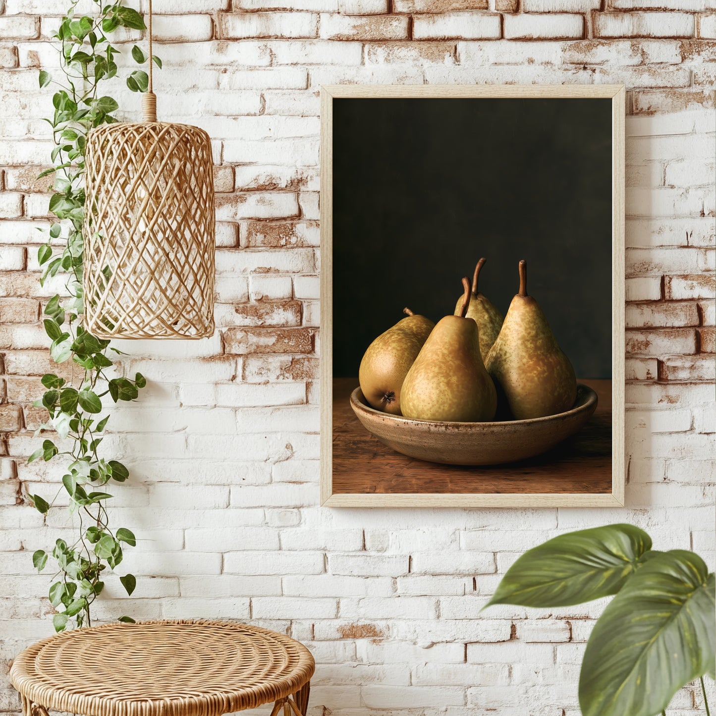 Birnen & Keramik Poster – Raumansicht 1