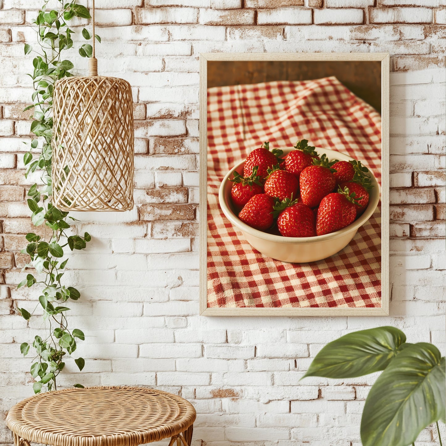Erdbeeren Poster – Raumansicht 1