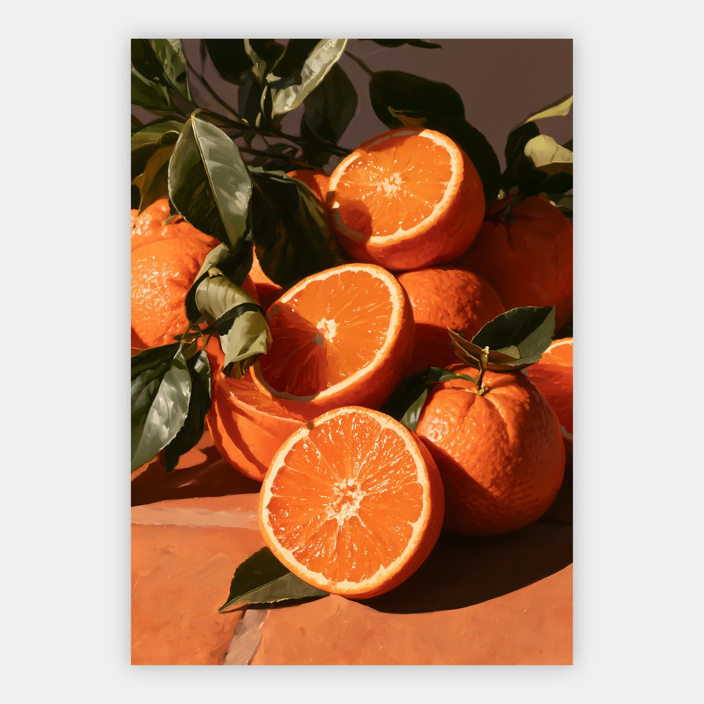 Orangenstillleben Poster – Freisteller
