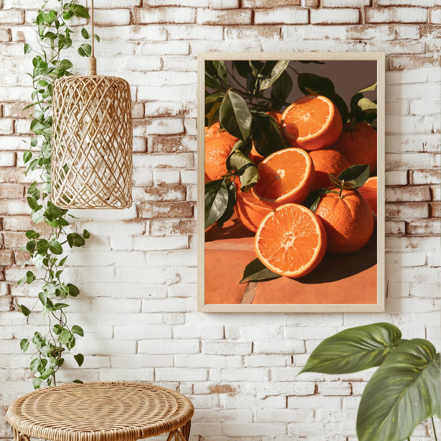 Orangenstillleben Poster – Raumansicht 1
