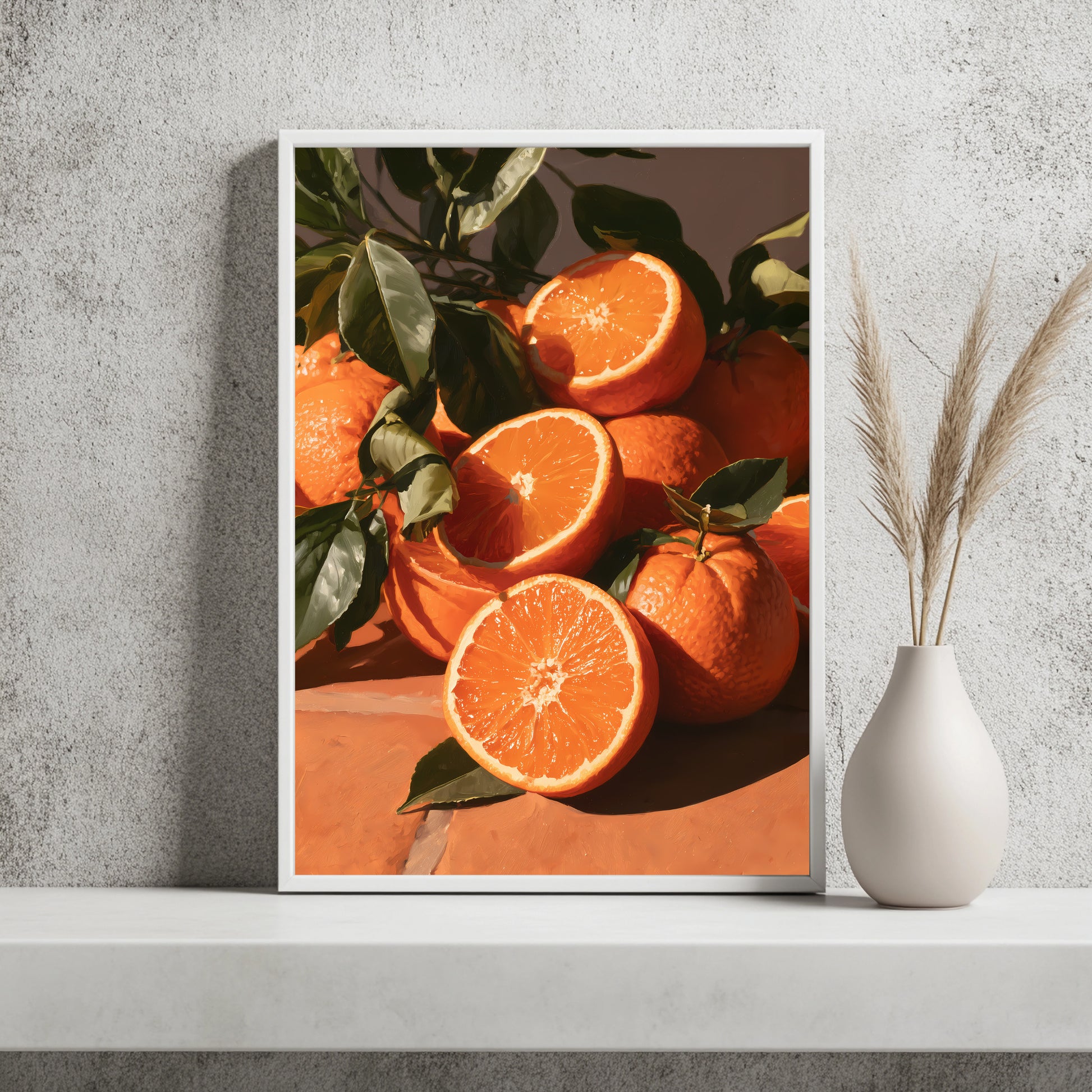 Orangenstillleben Poster – Raumansicht 2