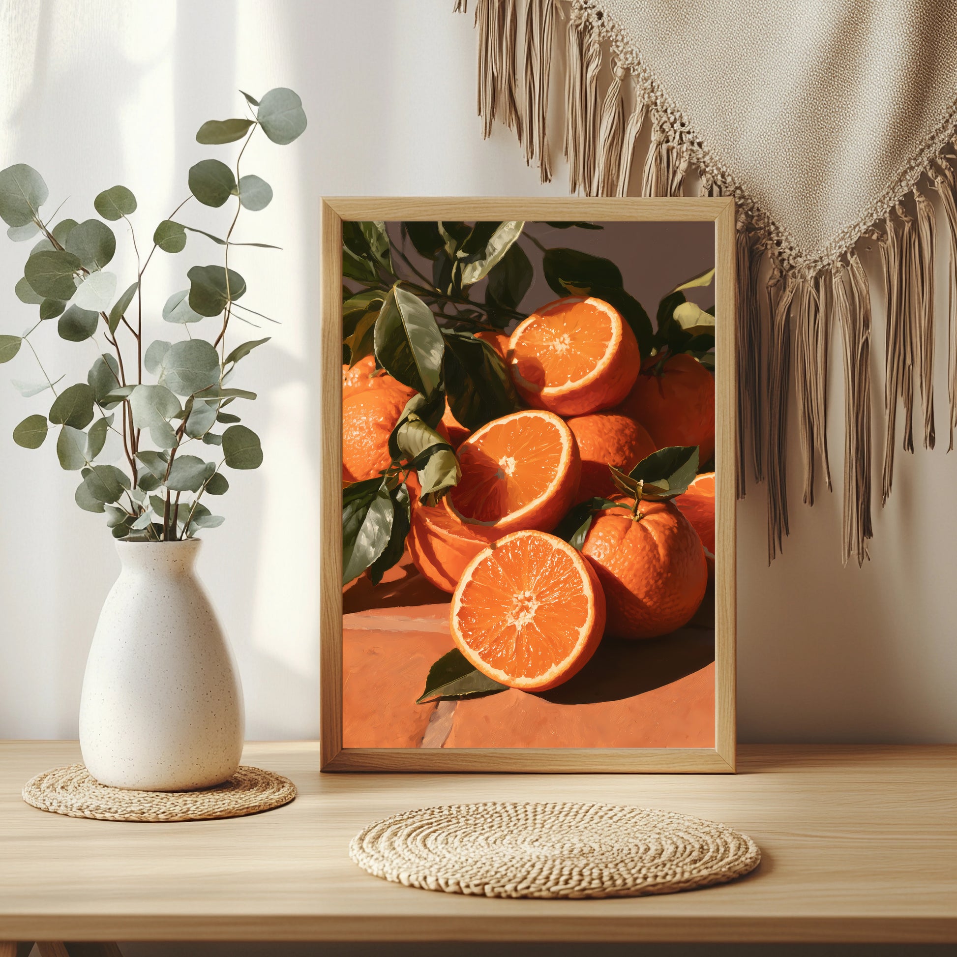 Orangenstillleben Poster – Raumansicht 3