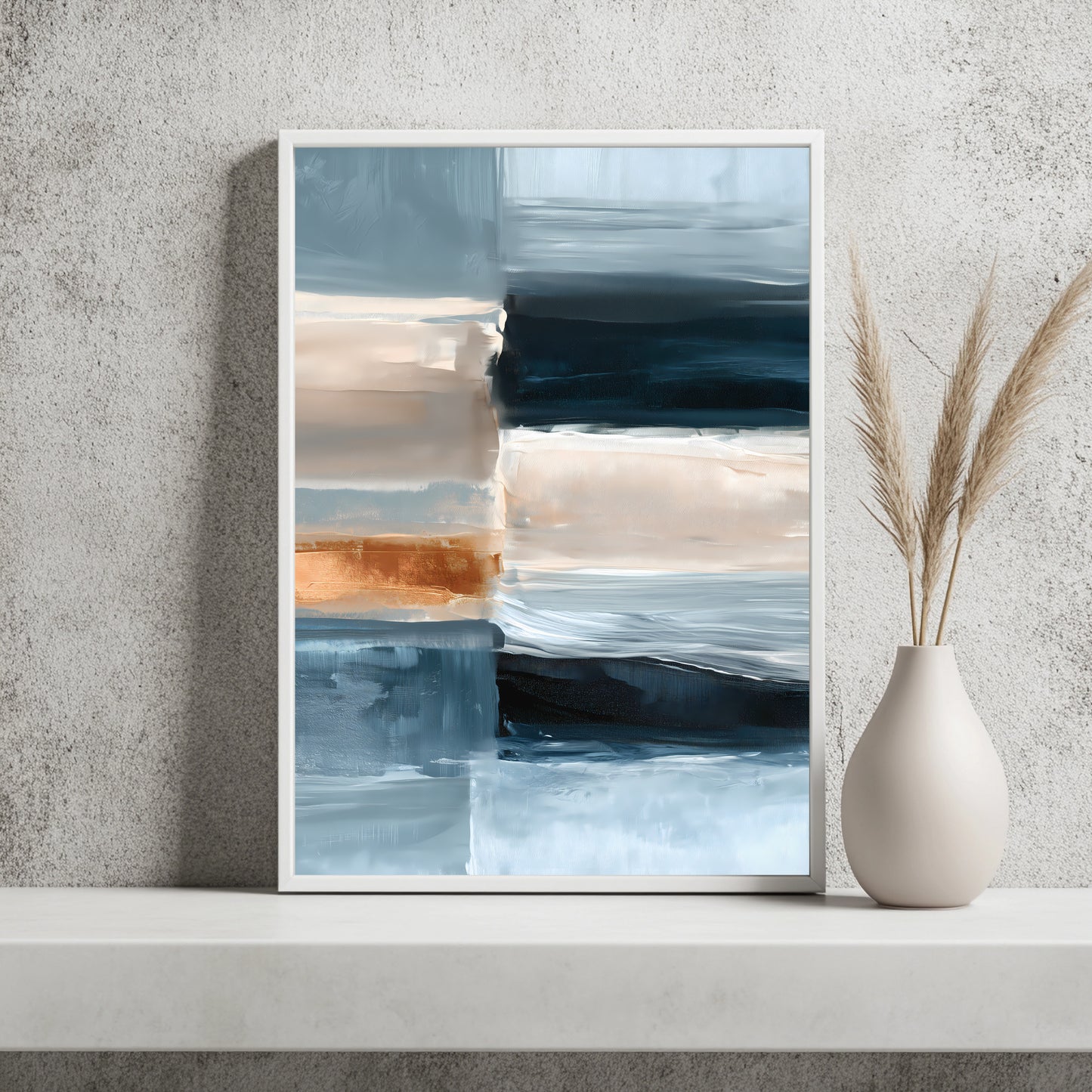 Blaue Farbfelder Poster – Raumansicht 2