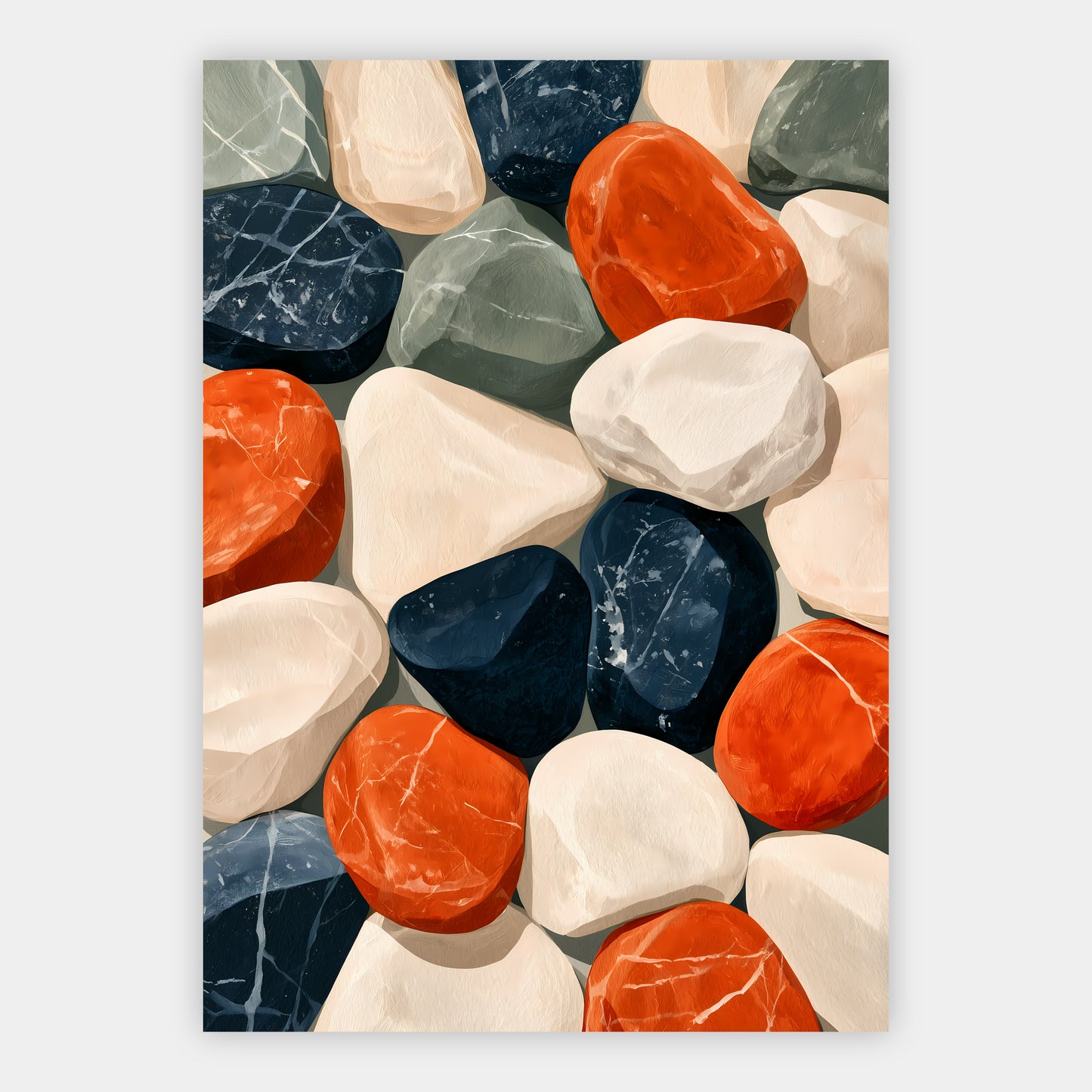 Steinmosaik Poster – Freisteller