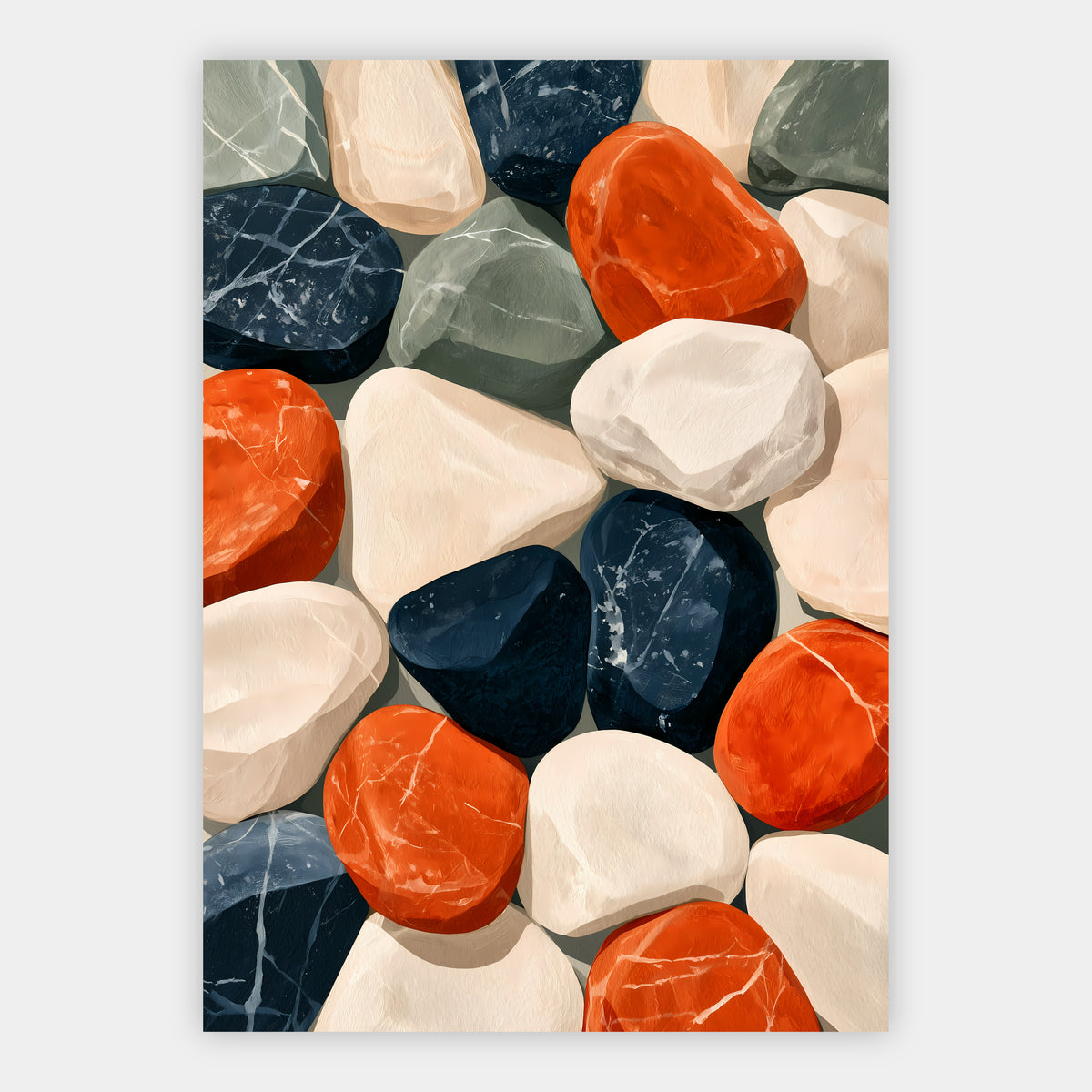Steinmosaik Poster – Freisteller