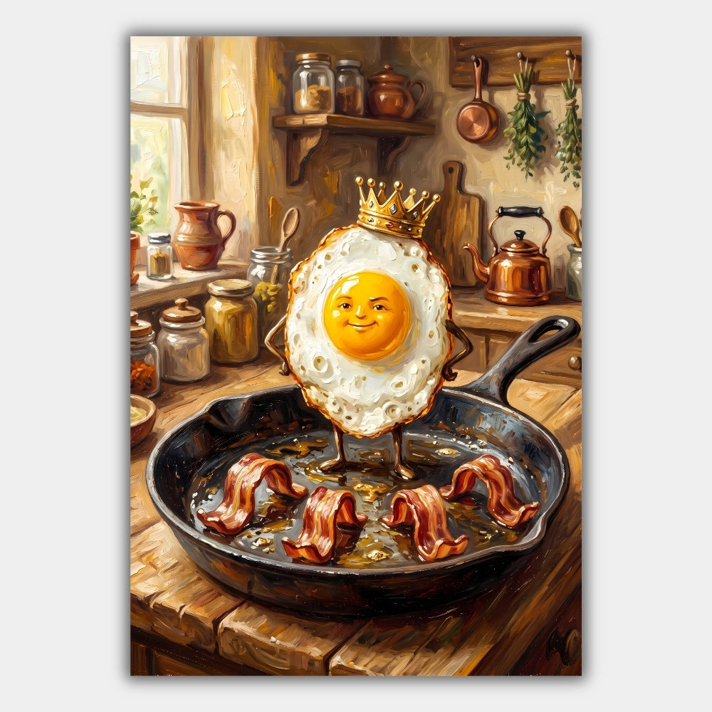 Ei König Lustig Frühstück Poster – Produktansicht 1