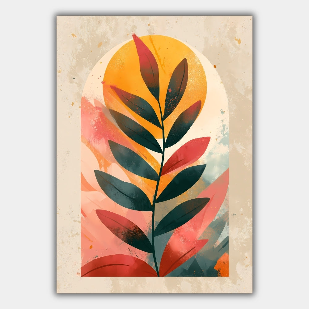 Blatt Minimalistisch Poster – Produktansicht 1
