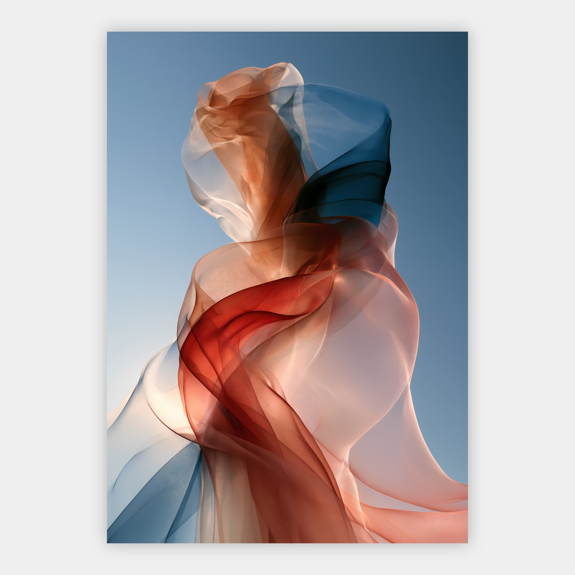 Transparente Bänder Poster – Freisteller