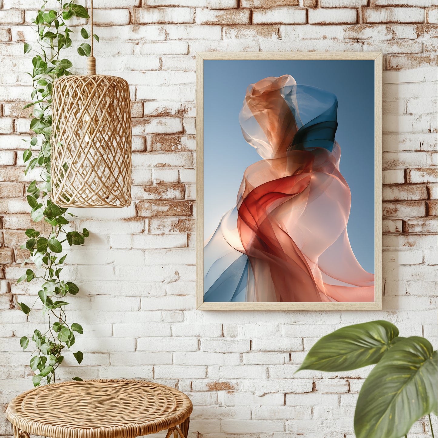 Transparente Bänder Poster – Raumansicht 1