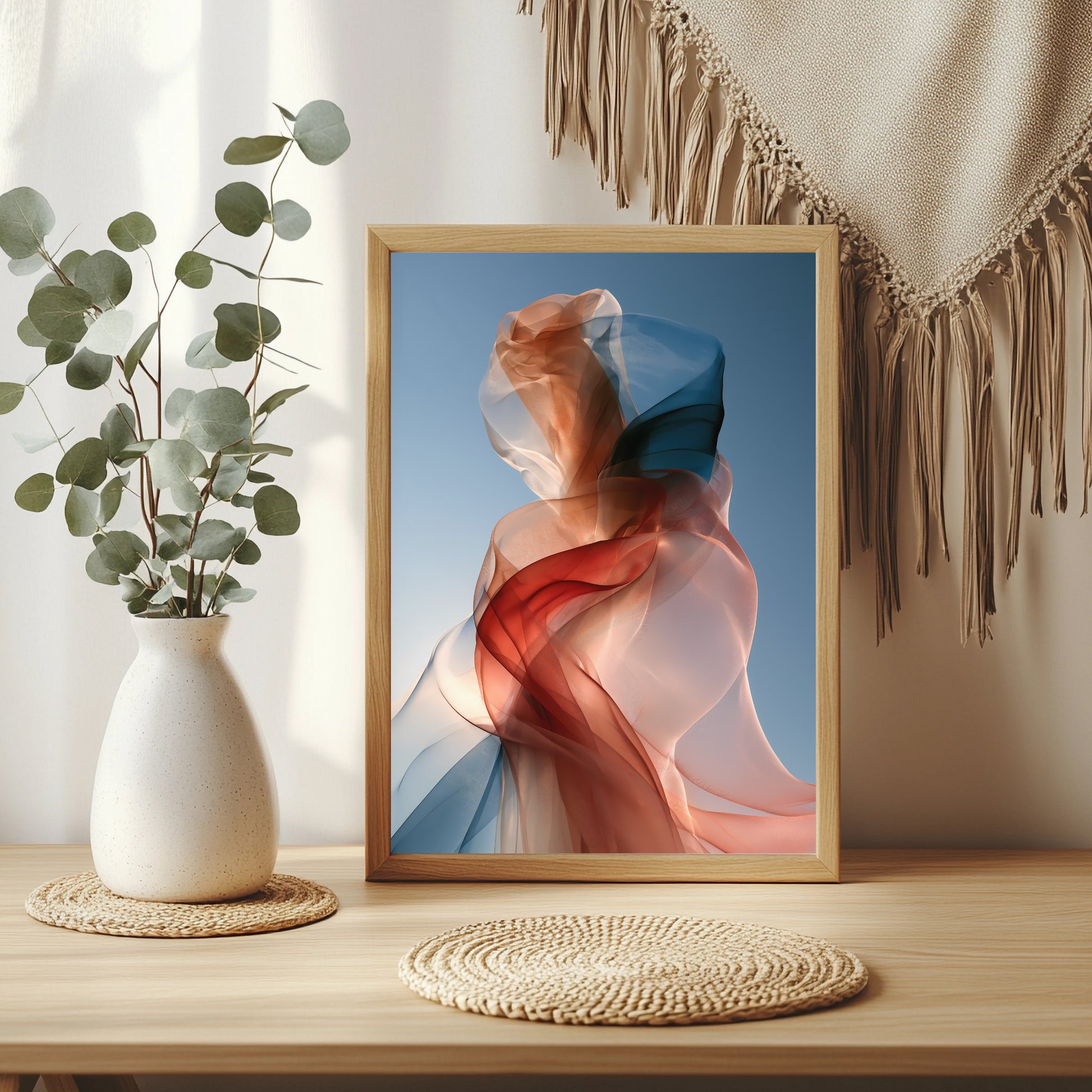 Transparente Bänder Poster – Raumansicht 3