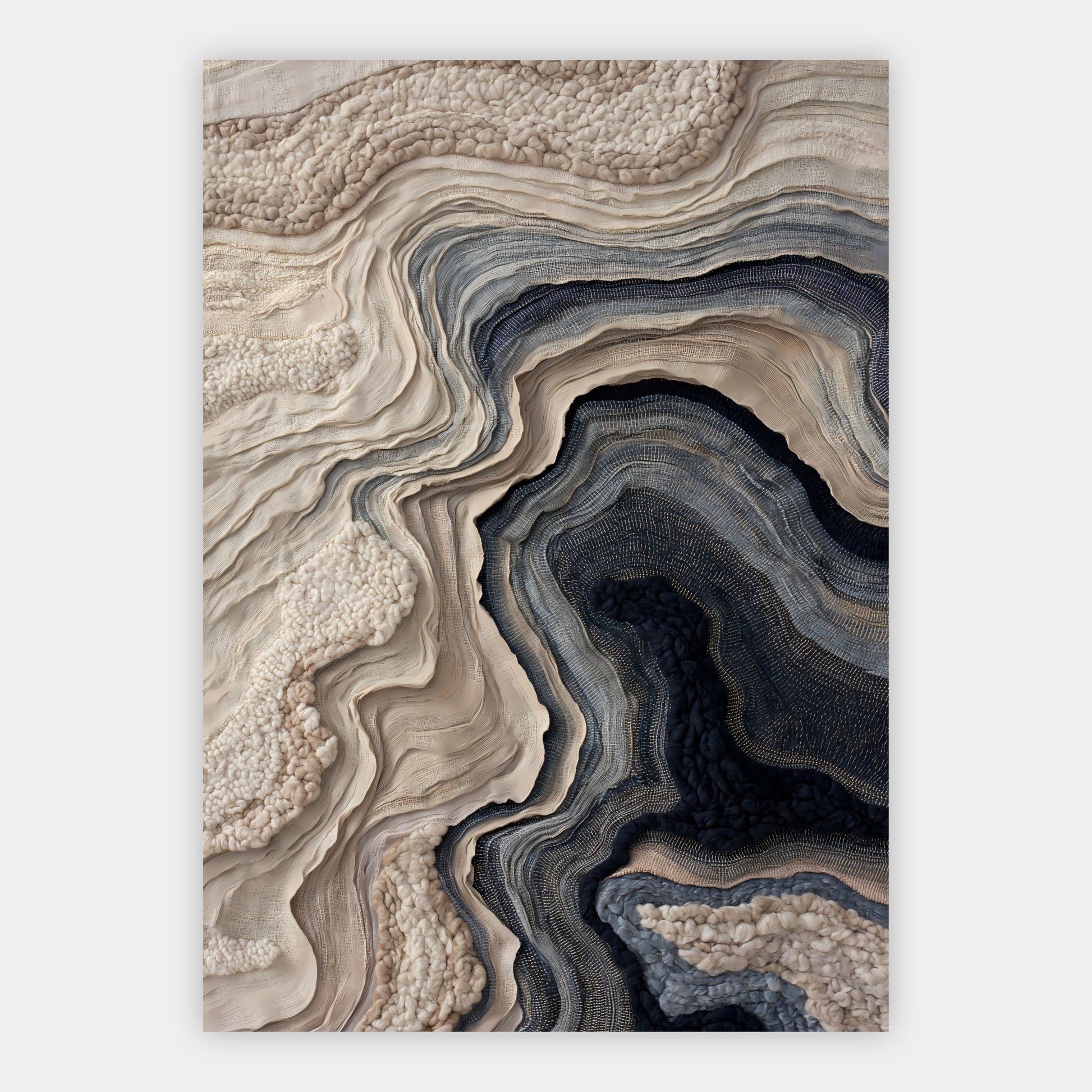 Gewebte Topografie Poster – Freisteller