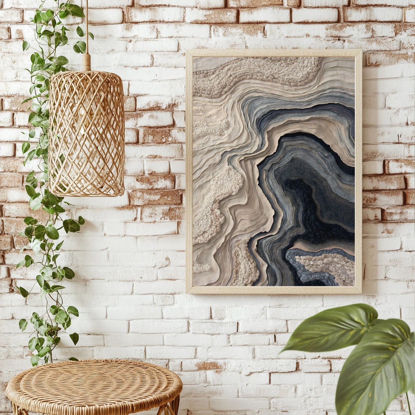 Gewebte Topografie Poster – Raumansicht 1