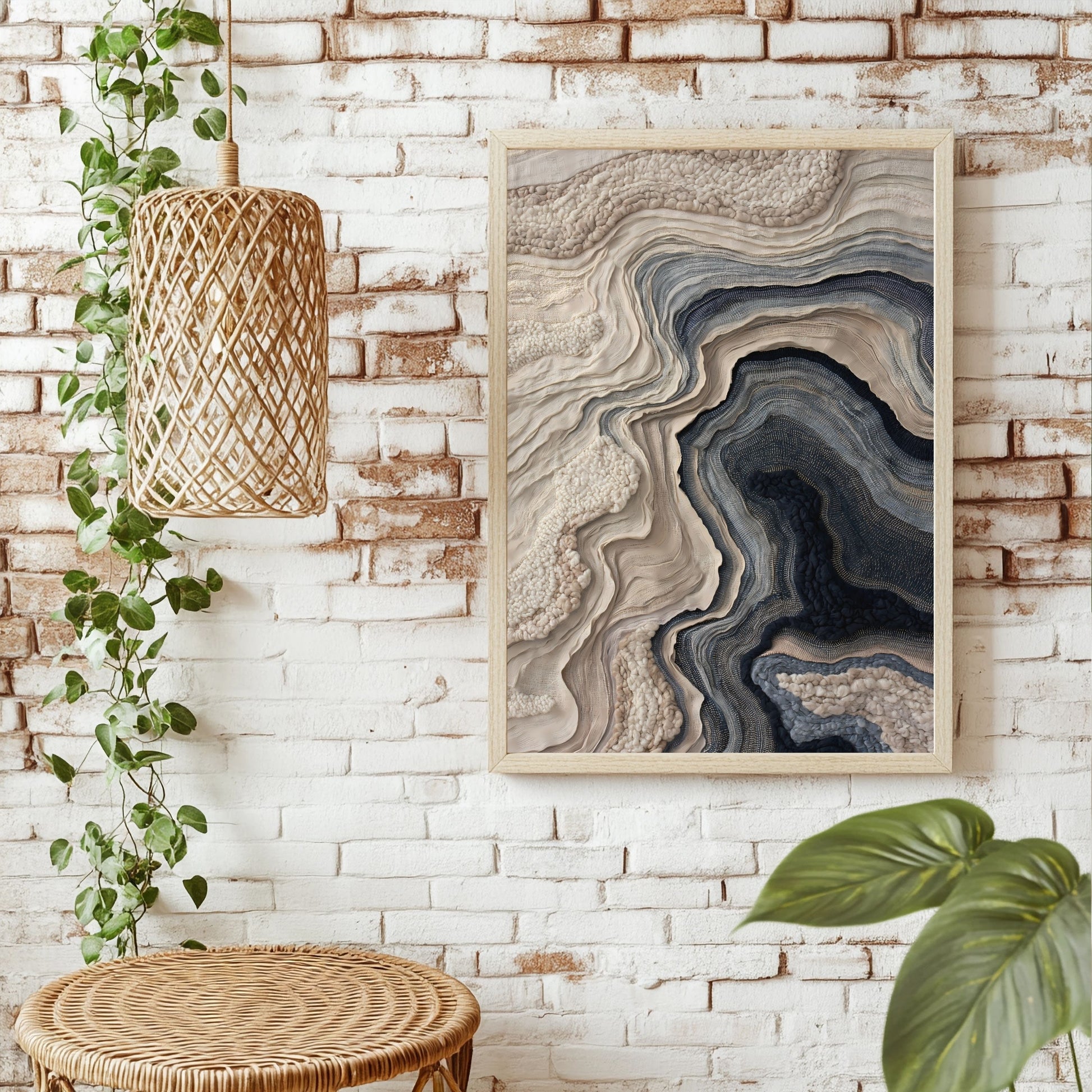 Gewebte Topografie Poster – Raumansicht 1