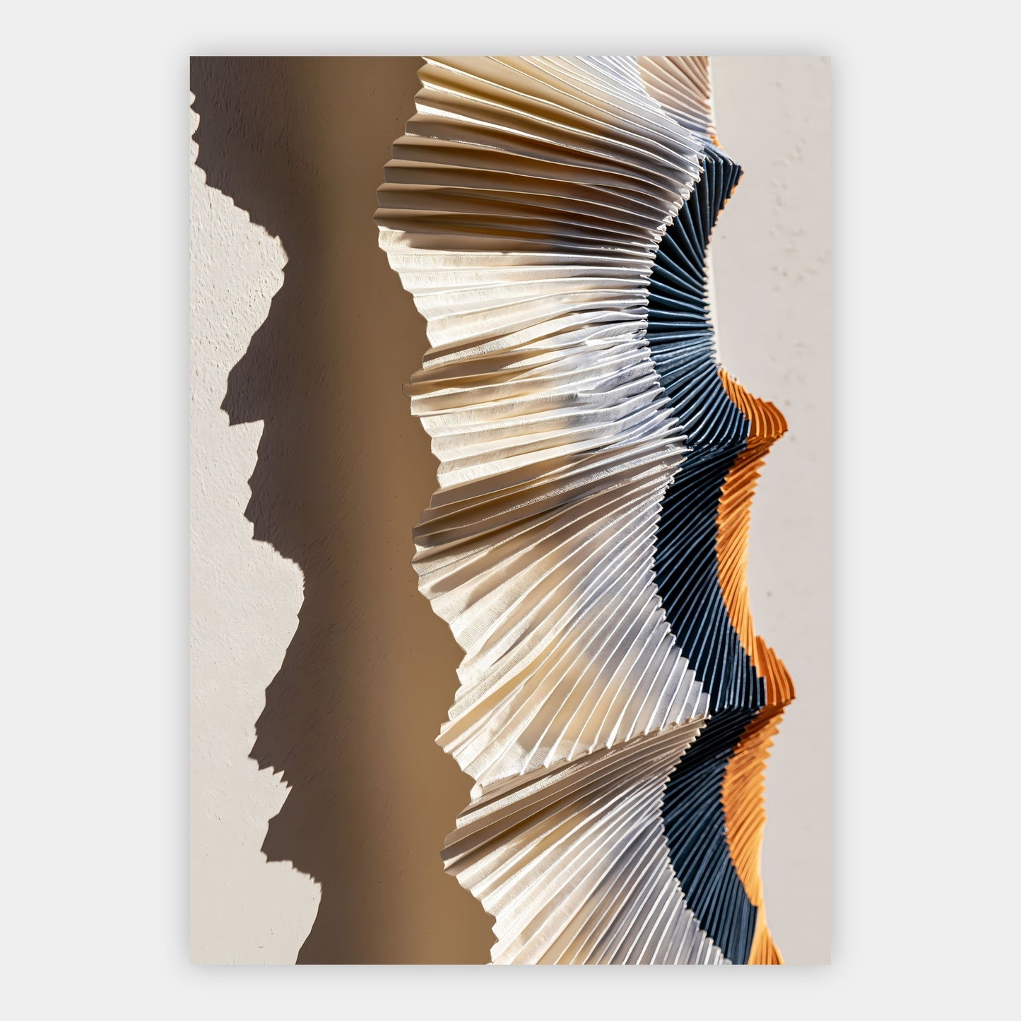 Gefaltete Papierlandschaft Poster – Freisteller