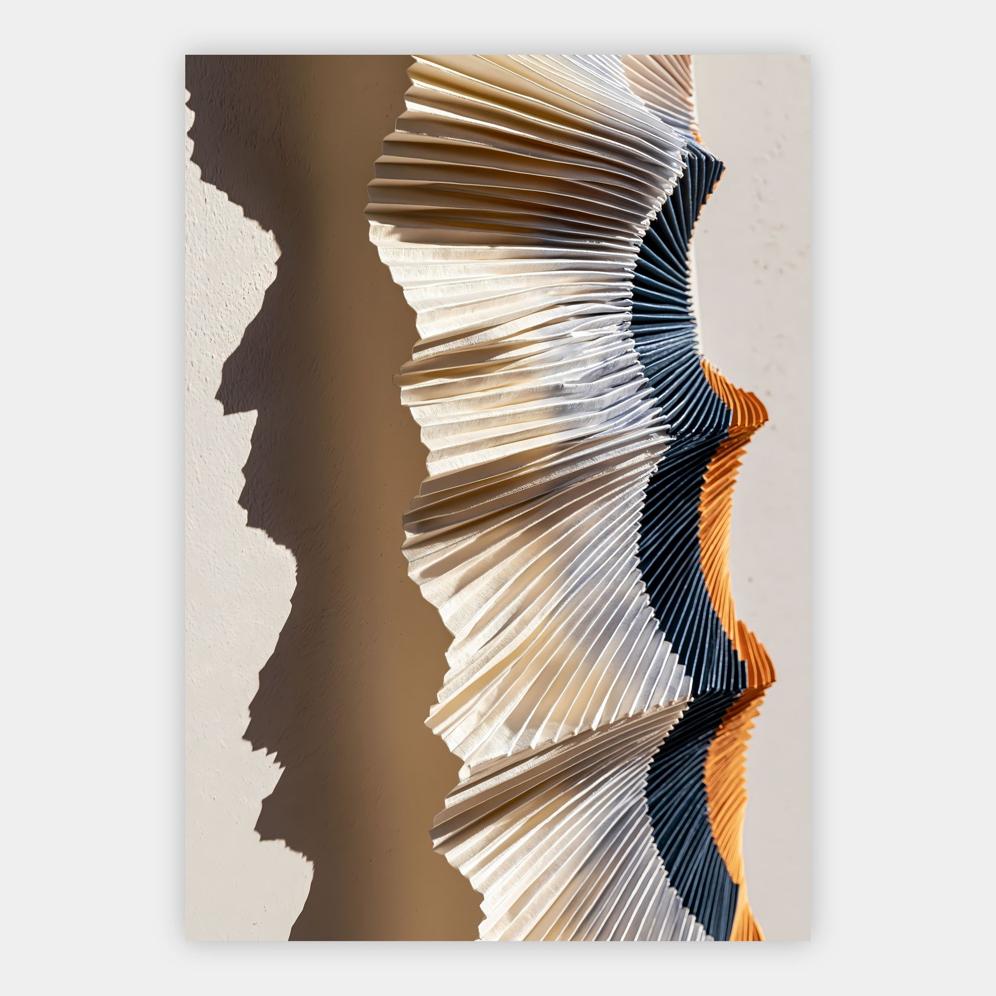 Gefaltete Papierlandschaft Poster – Freisteller