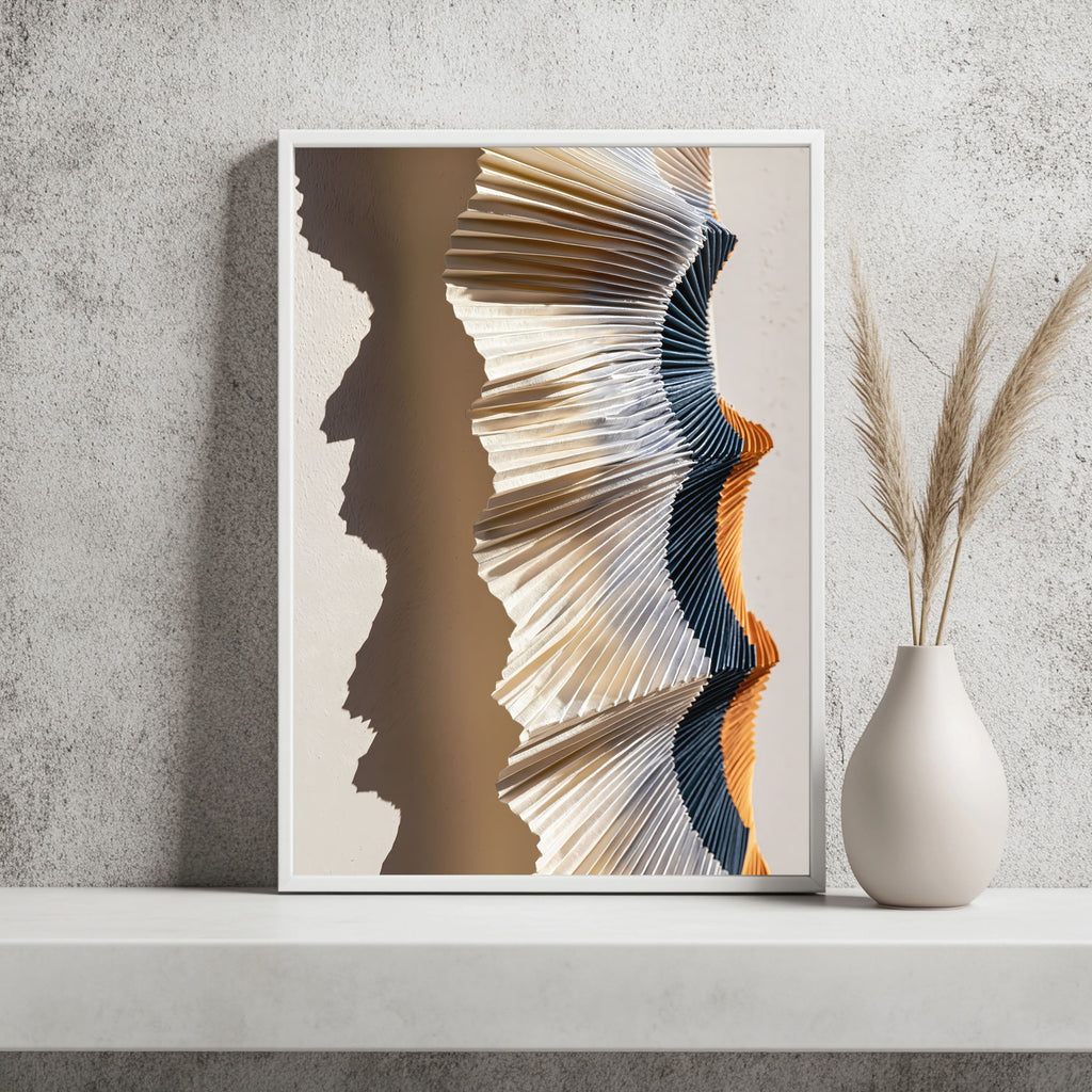 Gefaltete Papierlandschaft Poster – Raumansicht 2