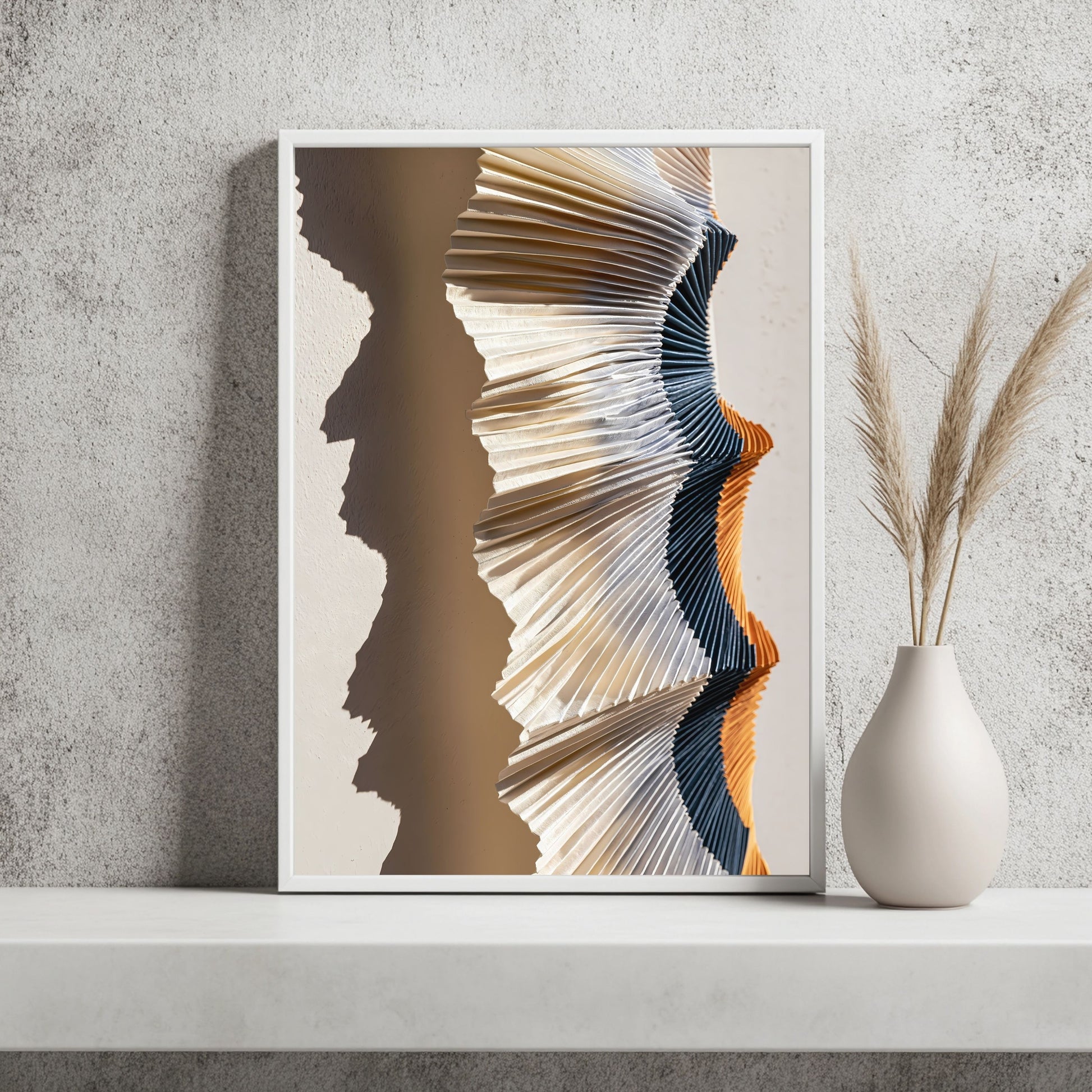 Gefaltete Papierlandschaft Poster – Raumansicht 2