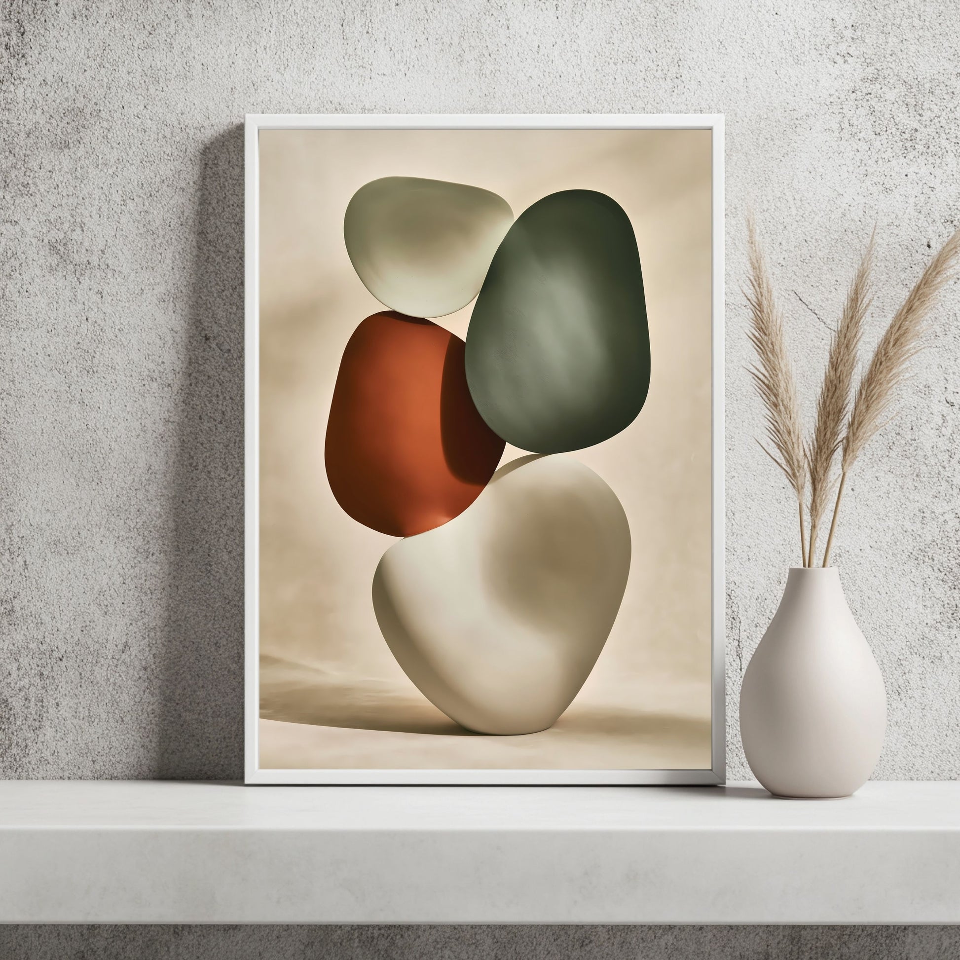 Keramische Schwebeformen Poster – Raumansicht 2