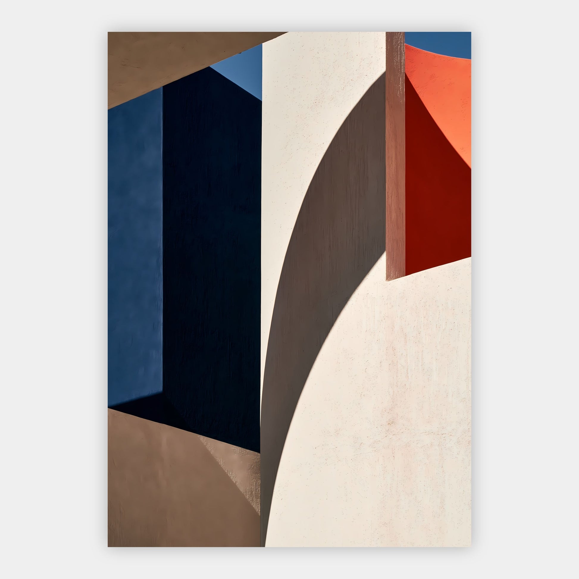 Architektonisches Schattenspiel Poster – Freisteller