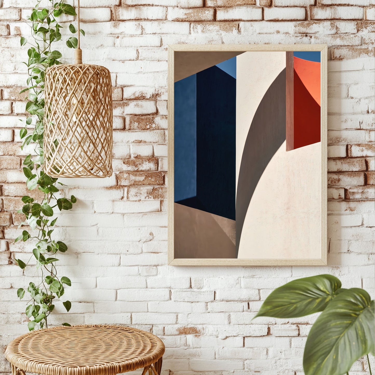 Architektonisches Schattenspiel Poster – Raumansicht 1