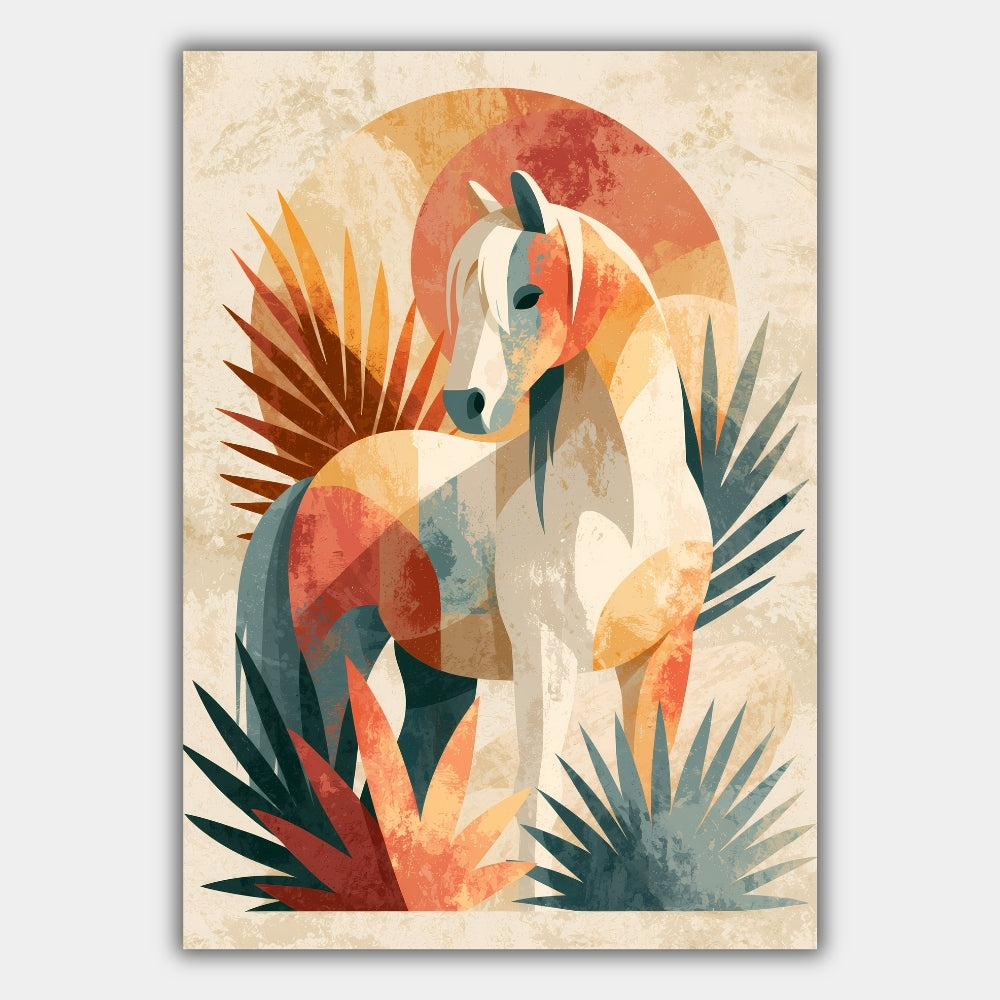 Abstraktes Pferd Poster – Produktansicht 1