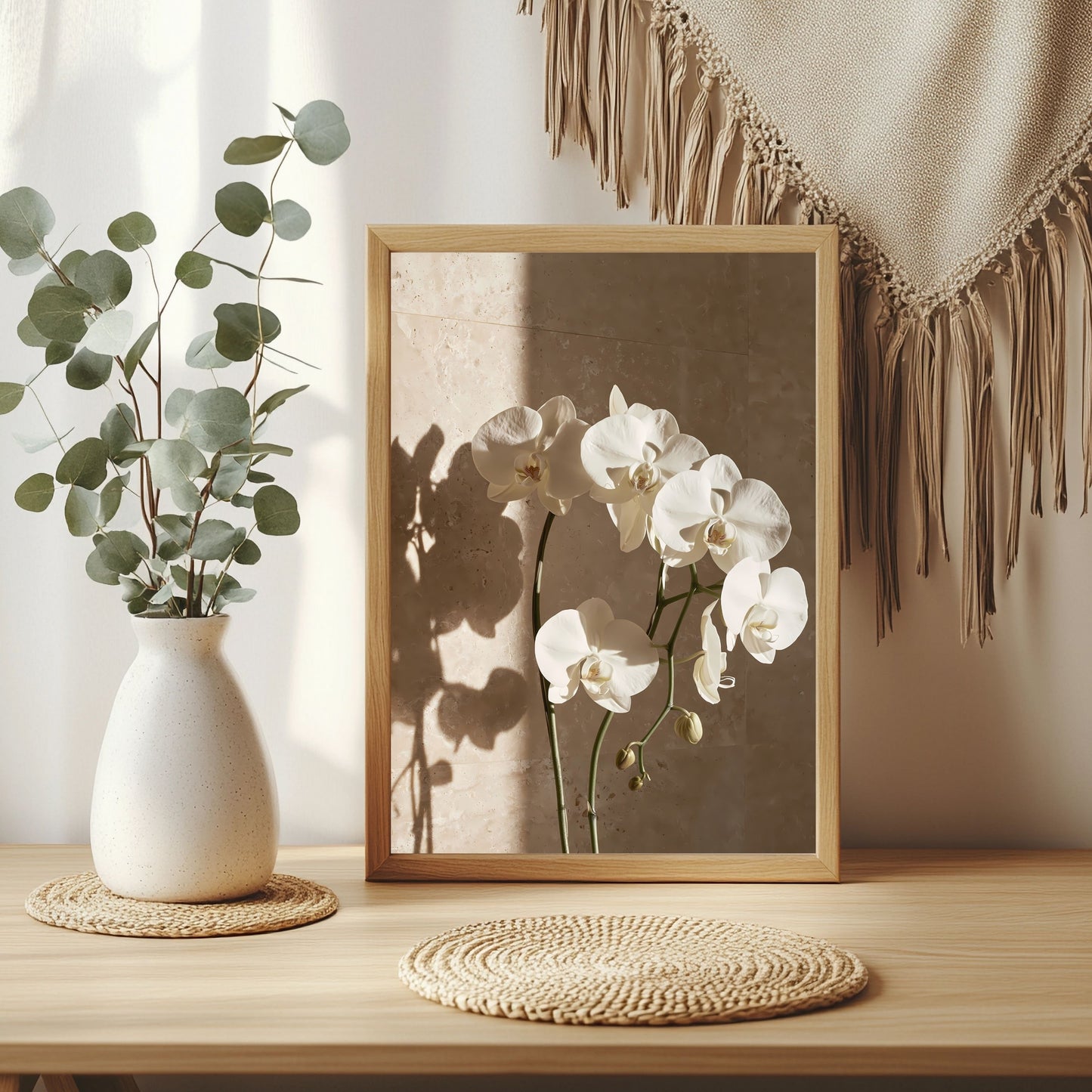 Orchideen und Schatten Poster – Raumansicht 3