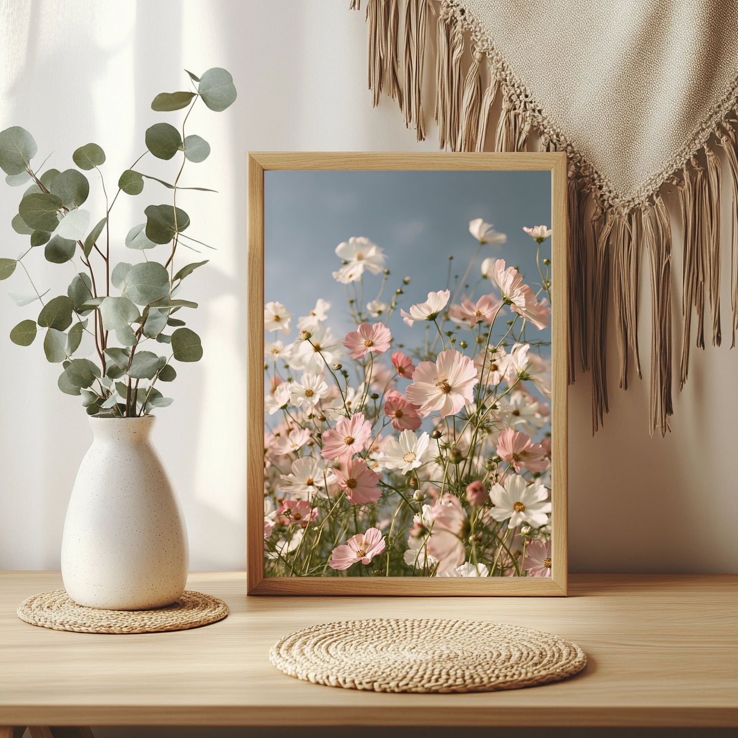 Kosmeen im Wind Poster – Raumansicht 3
