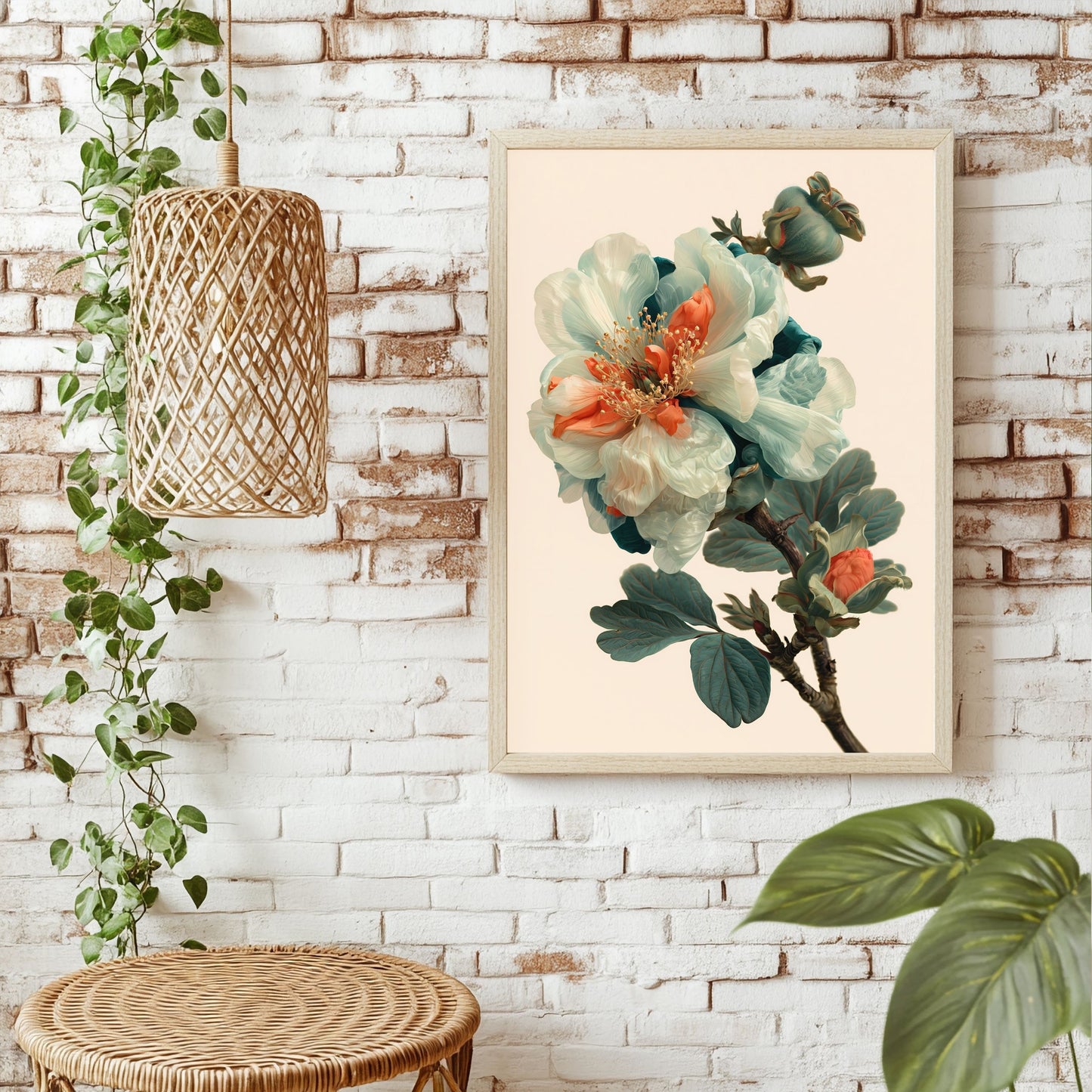 Fantastische Blütenfrucht Poster – Raumansicht 1