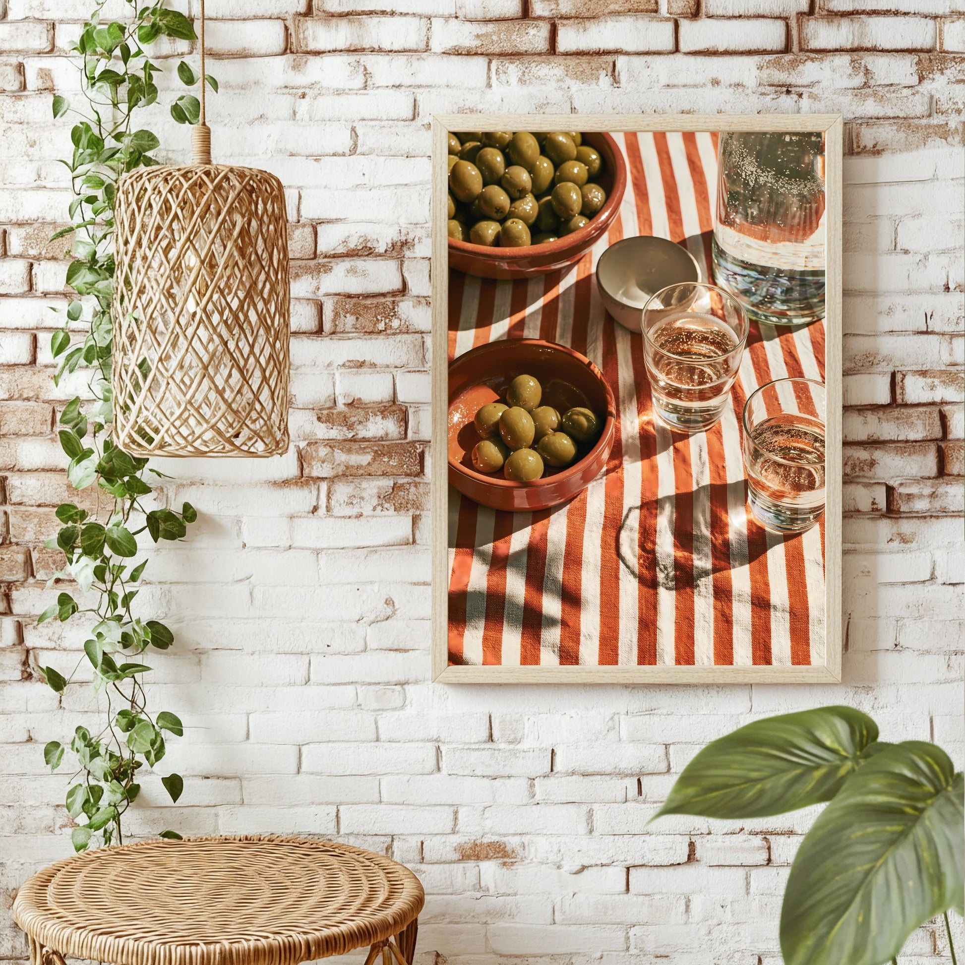 Aperitivo mit Oliven Poster – Raumansicht 1