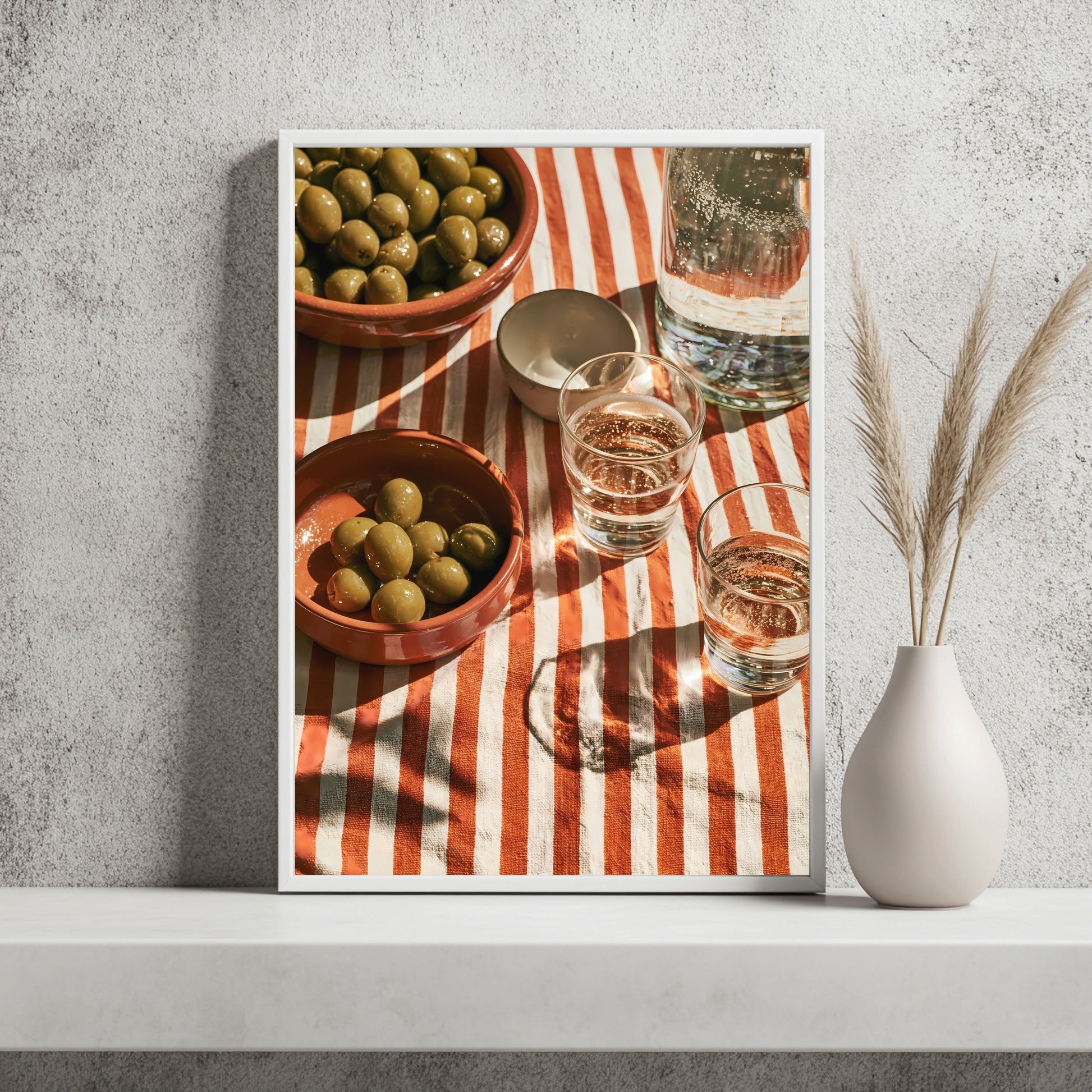 Aperitivo mit Oliven Poster – Raumansicht 2