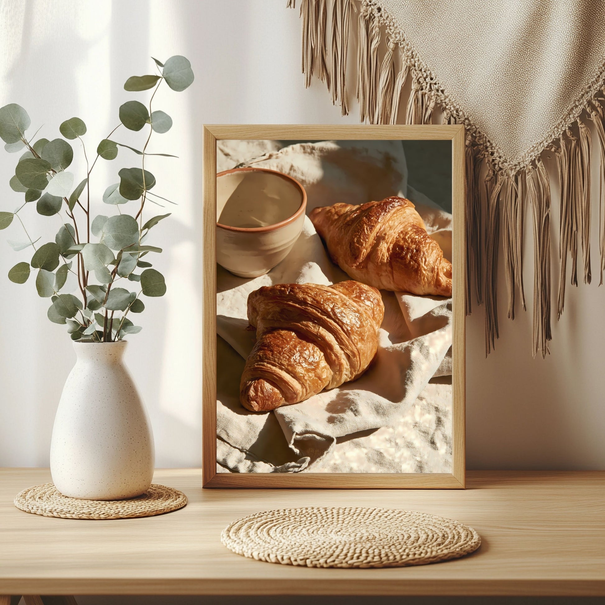 Croissants am Morgen Poster – Raumansicht 3