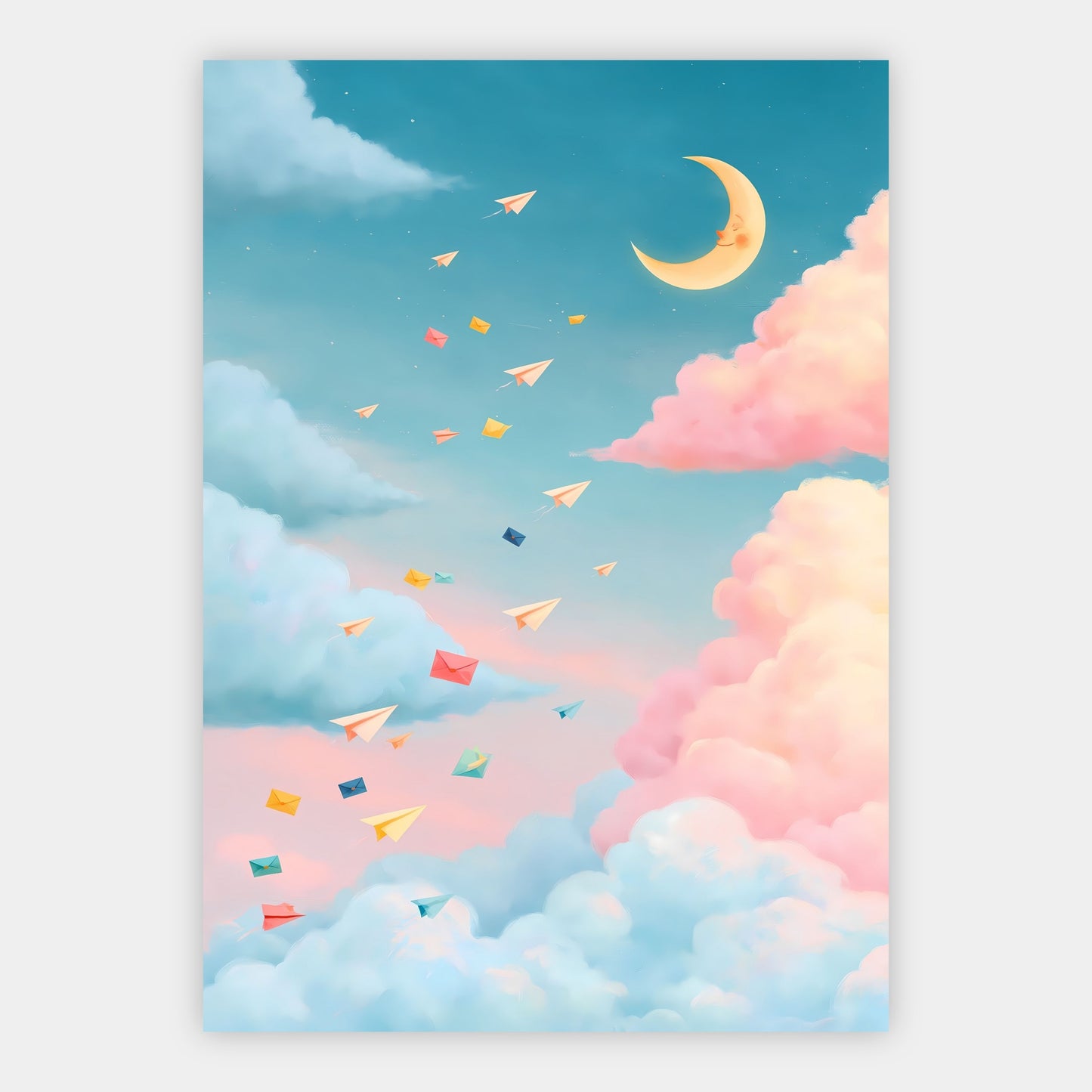 Kleine Wolkenpost Poster – Freisteller