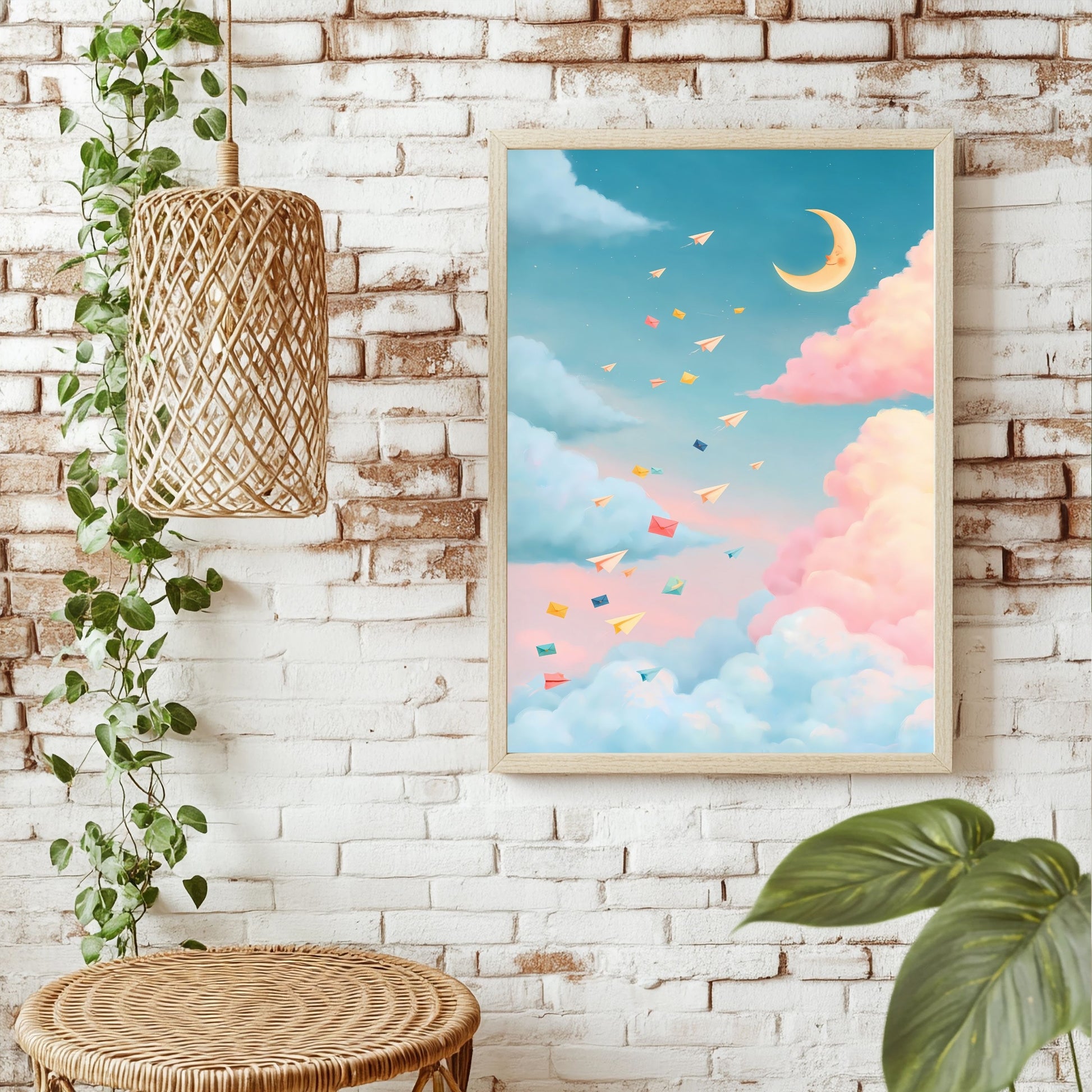 Kleine Wolkenpost Poster – Raumansicht 1