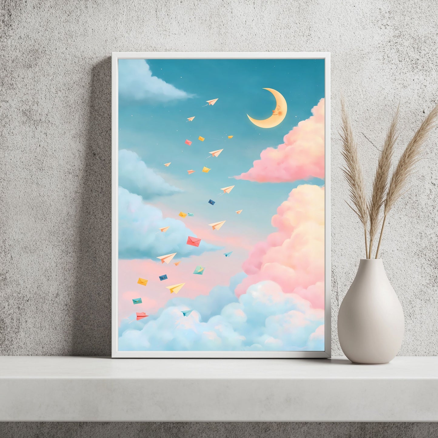 Kleine Wolkenpost Poster – Raumansicht 2