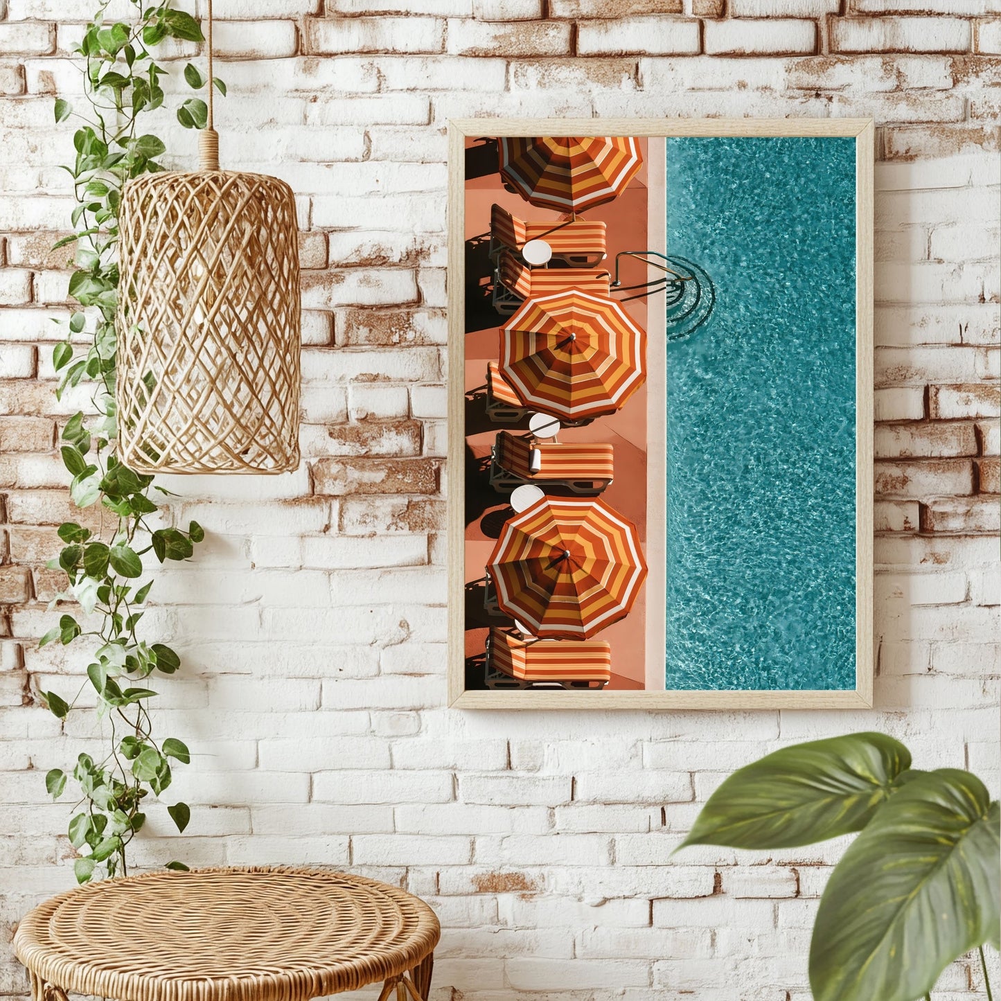 Poolside der Siebziger Poster – Raumansicht 1