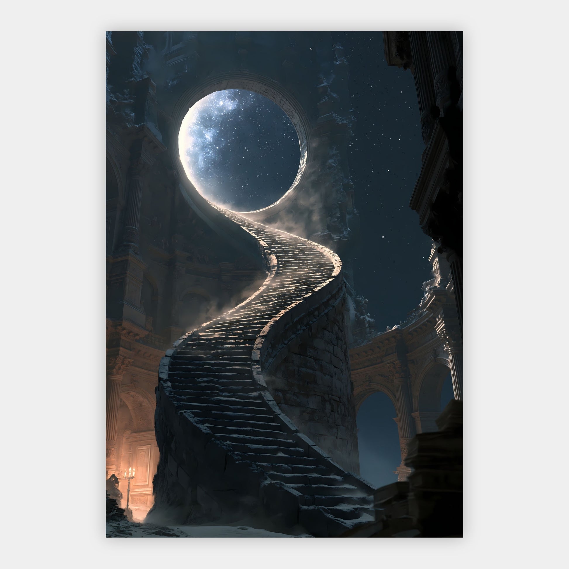 Treppe der Sternwarte Poster – Freisteller