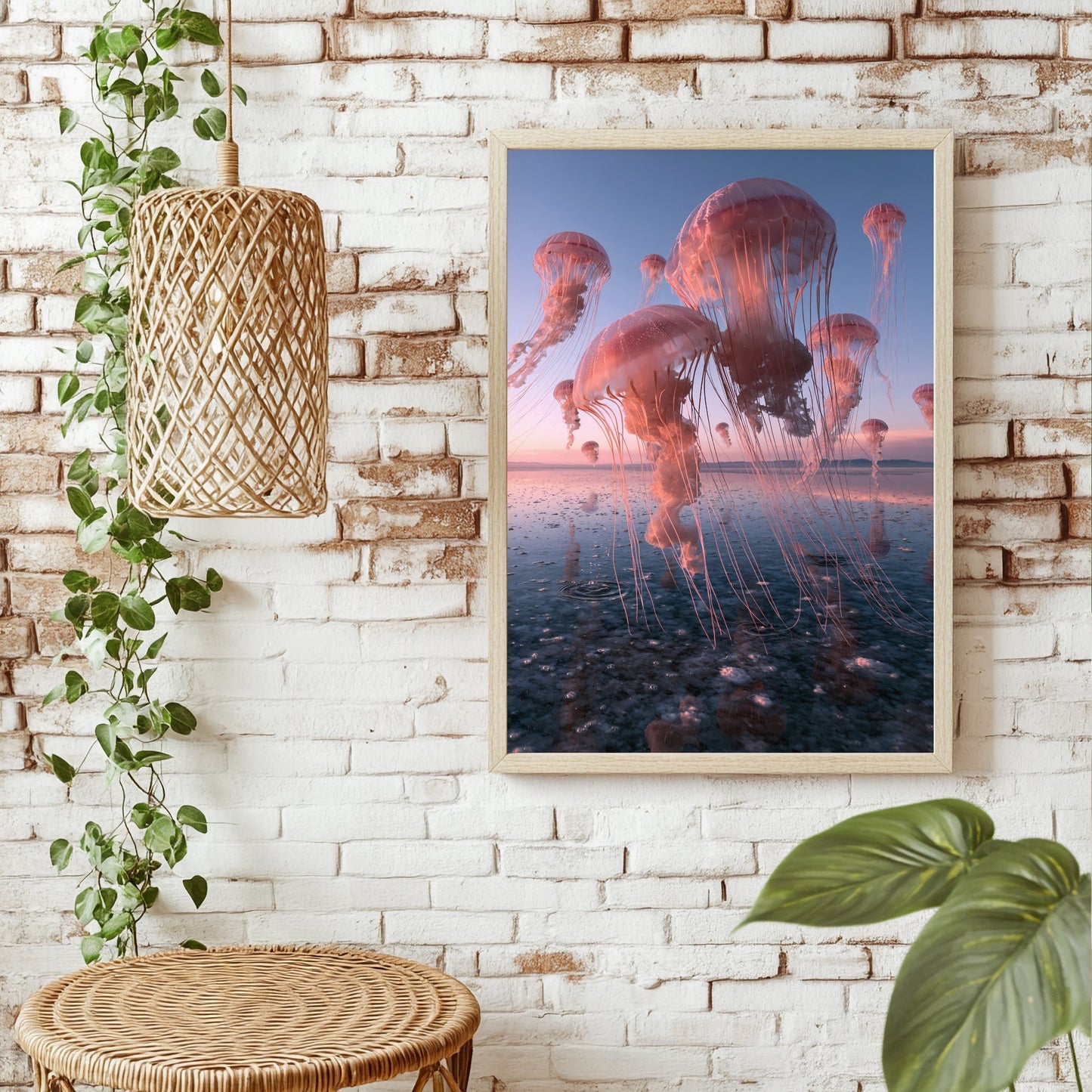 Jellyfish über dem Salzsee Poster – Raumansicht 1