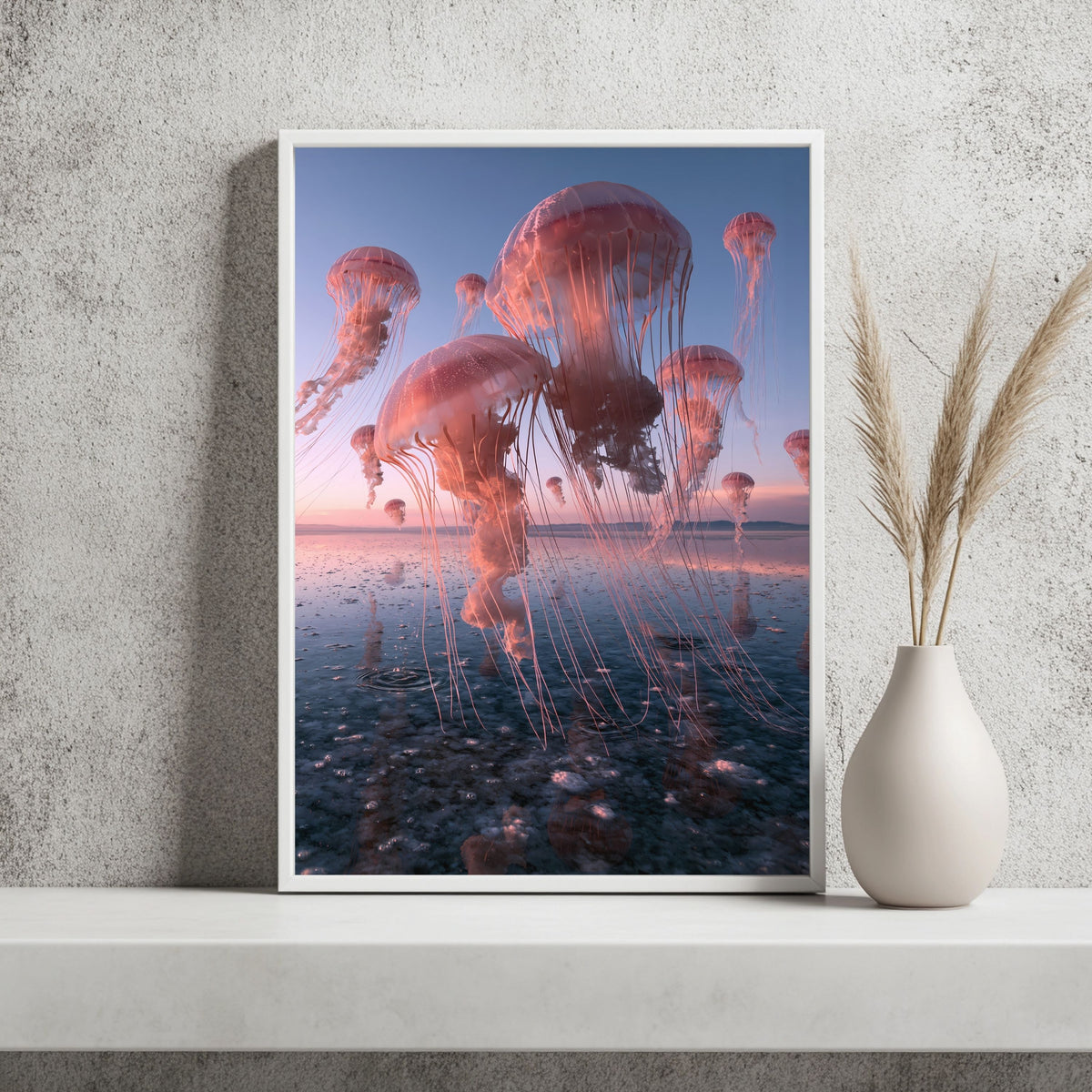 Jellyfish über dem Salzsee Poster – Raumansicht 2