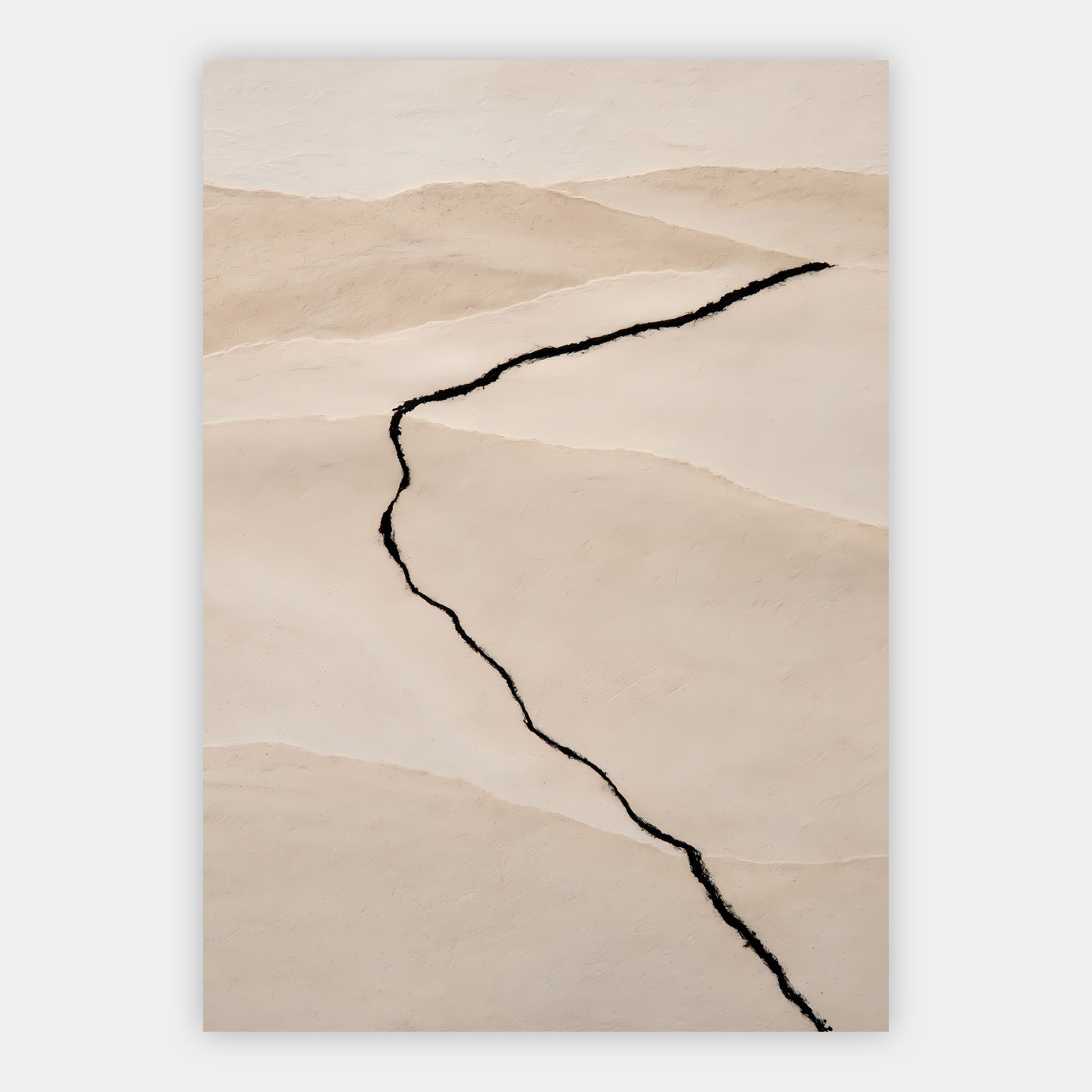 Sand und schwarze Linie Poster – Freisteller